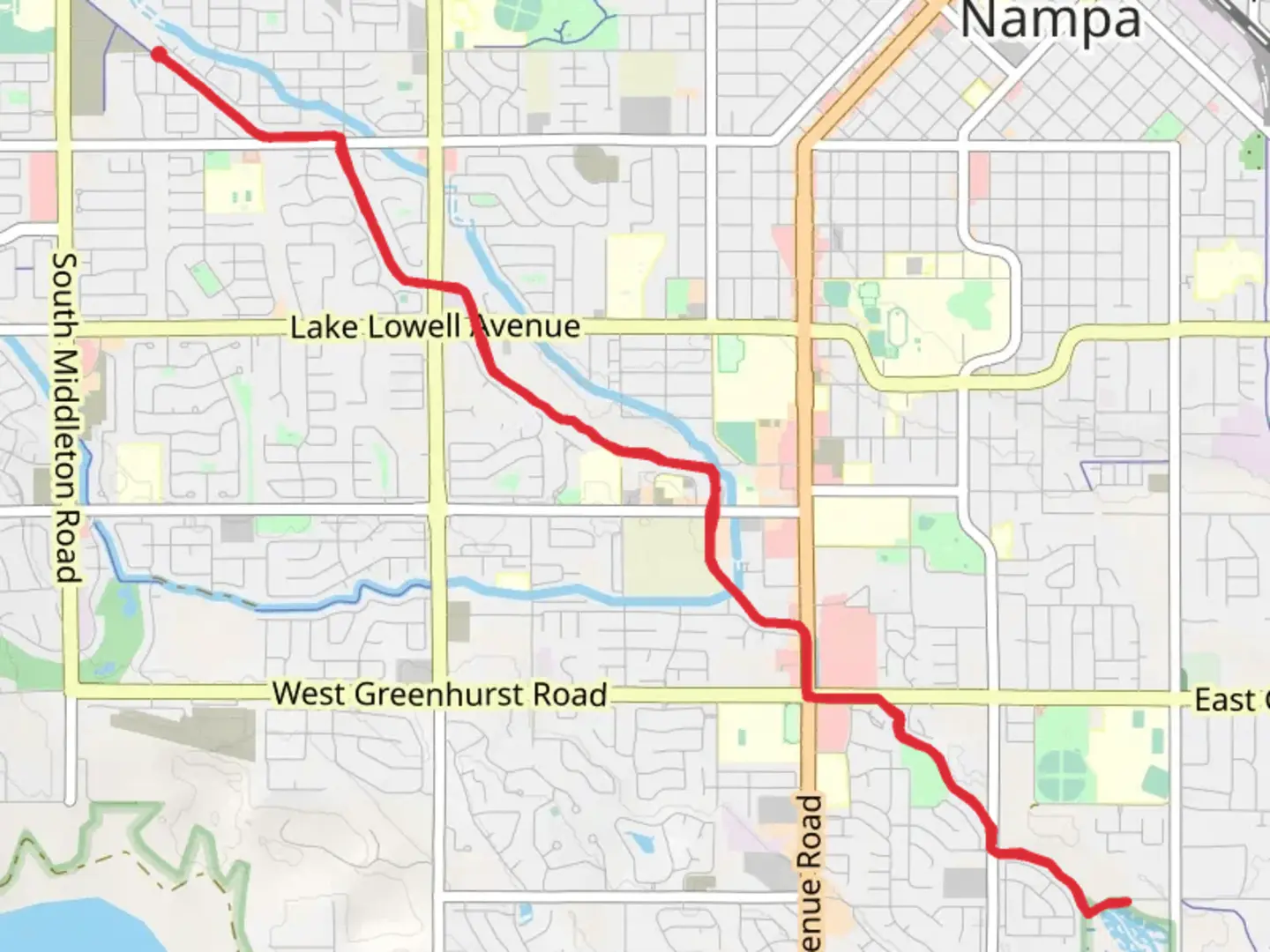 An image depicting the trail Wilson Trail from South Freemont Street and its surrounding area.