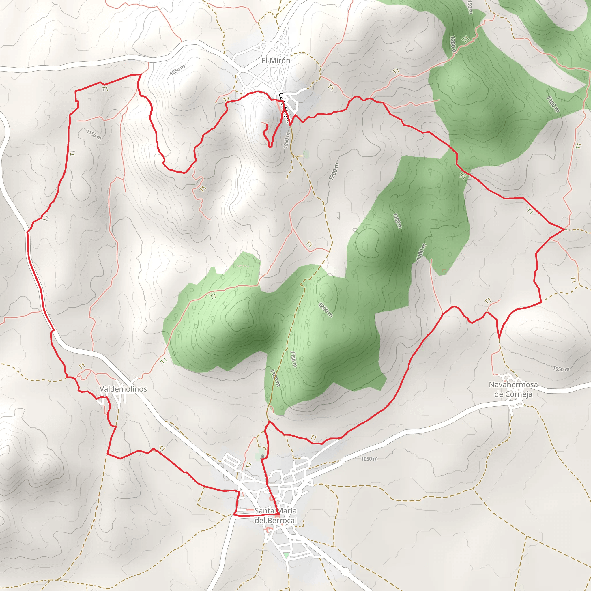 Route of the Lavaderos mobile static map