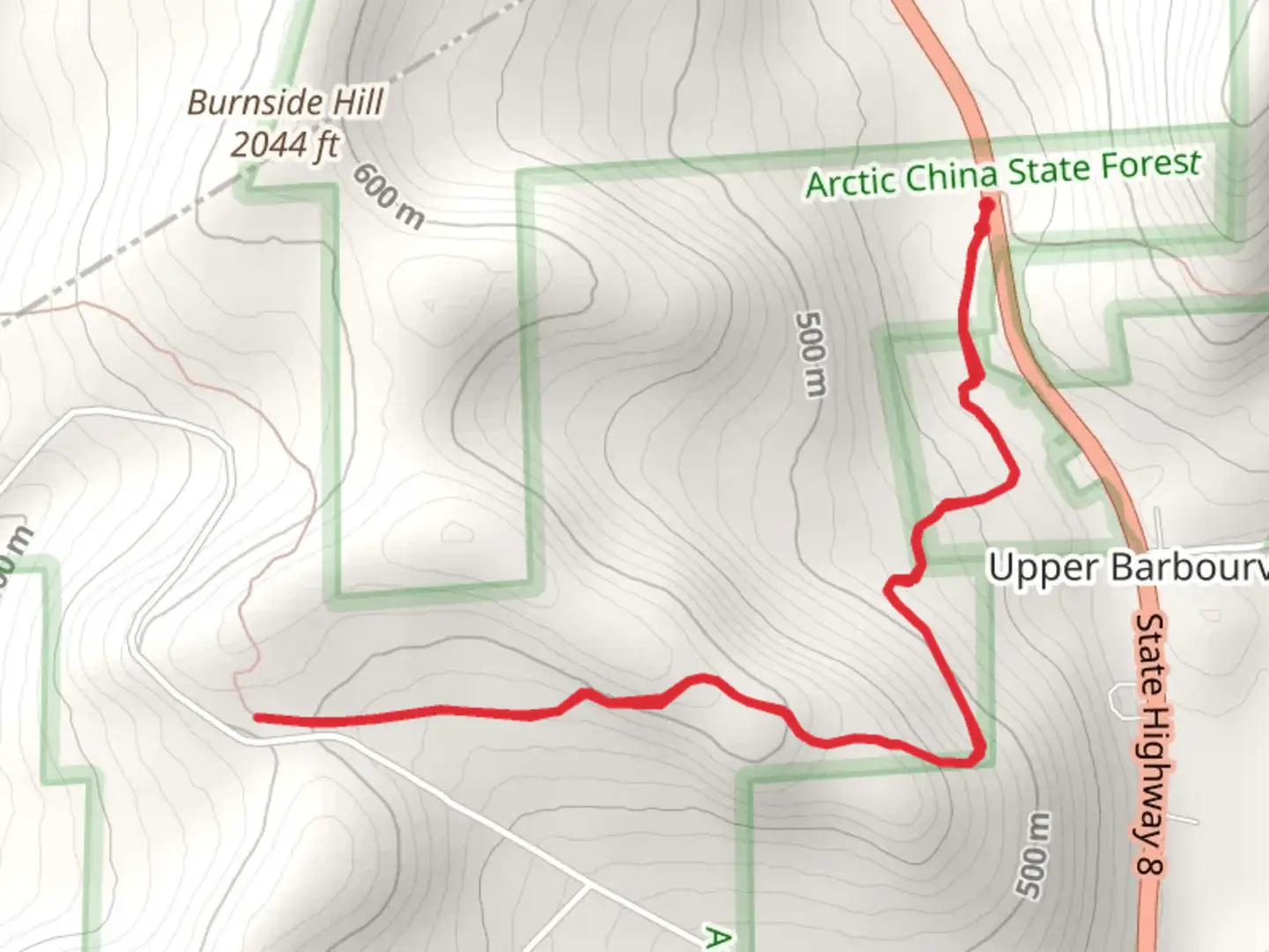 An image depicting the trail East Branch Cold Spring Creek via Finger Lakes Trail and its surrounding area.