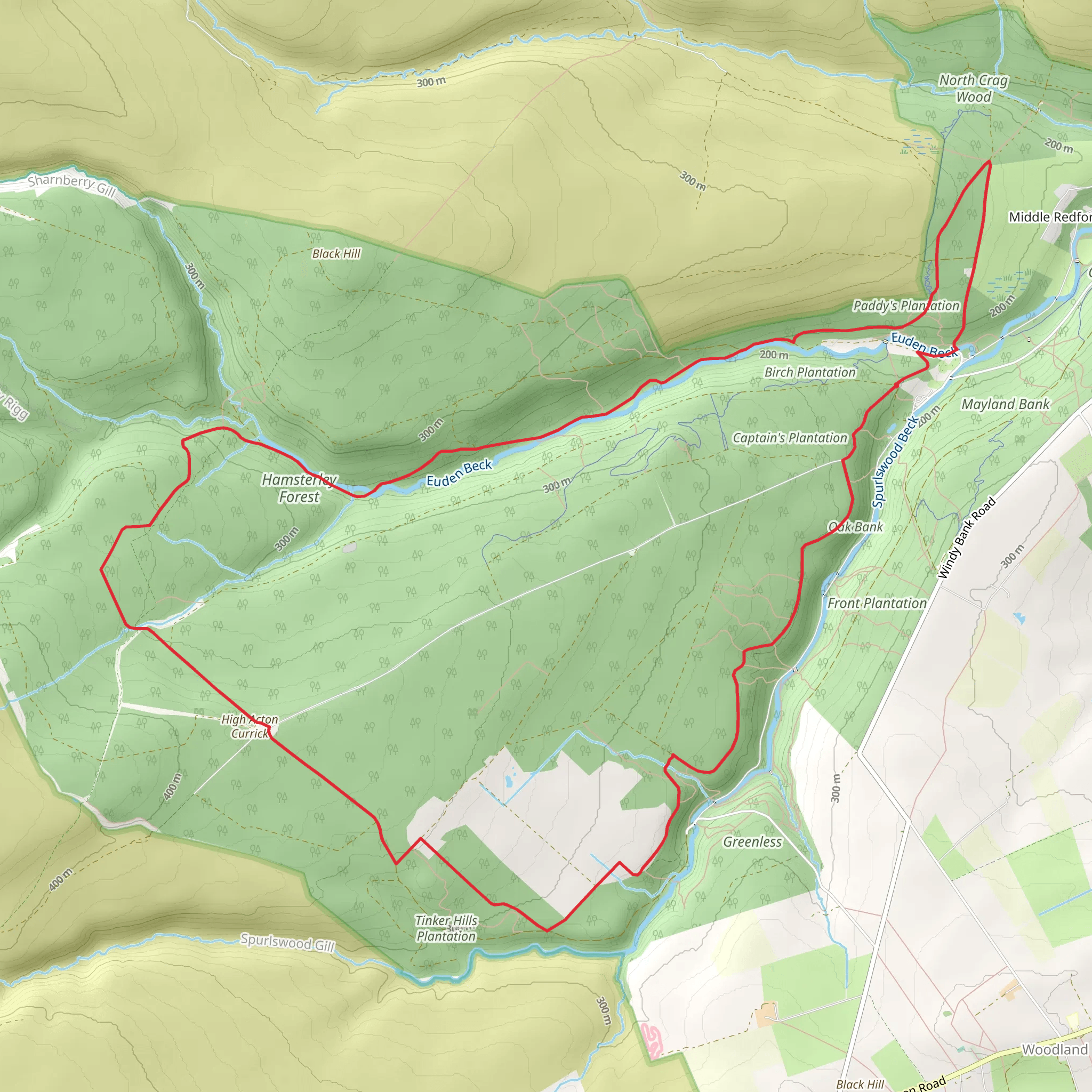 Middle Redford Western Loop mobile static map