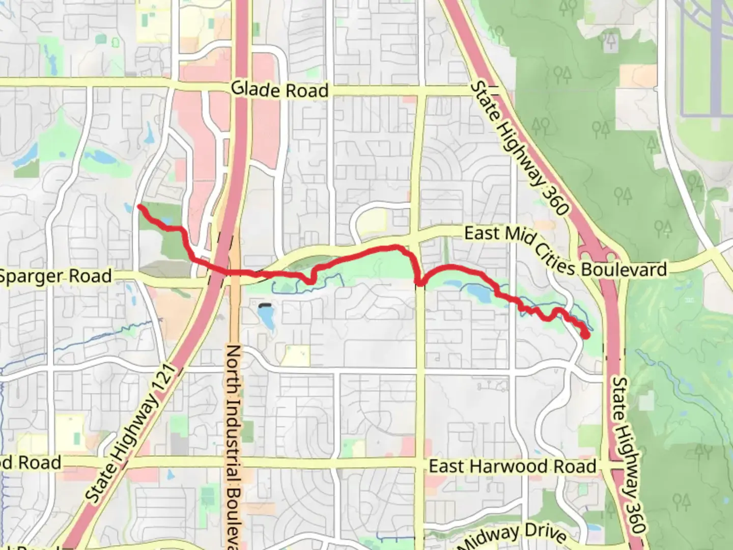 An image depicting the trail Little Bear Creek and its surrounding area.