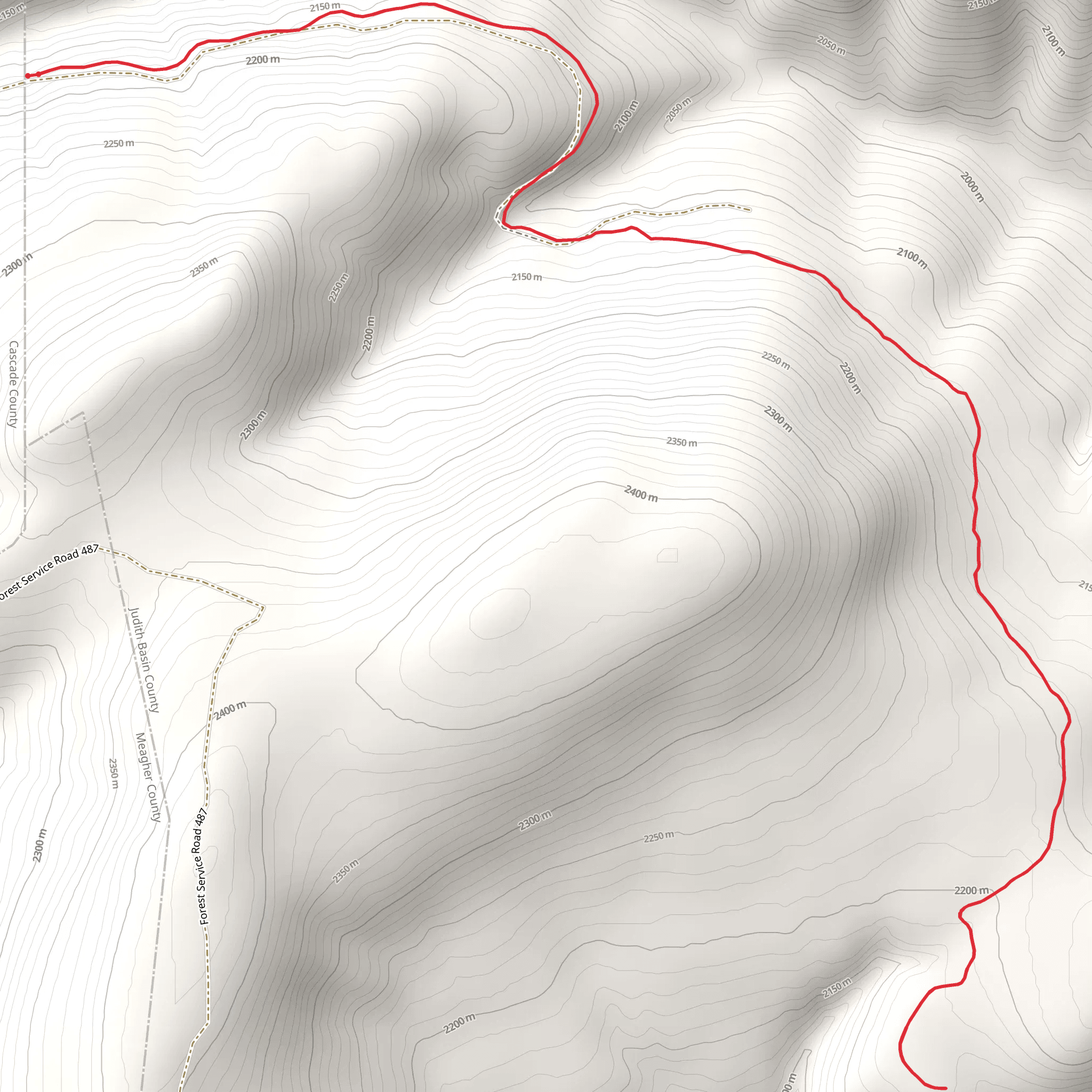 Weatherwax Trail mobile static map
