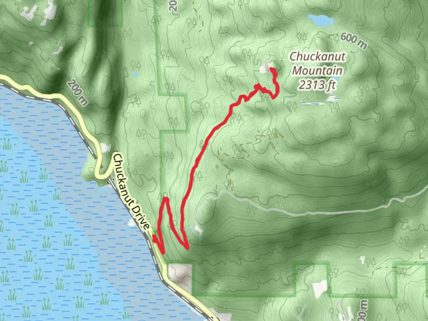 An image depicting the trail Oyster Dome and Chuckanut Trail and its surrounding area.