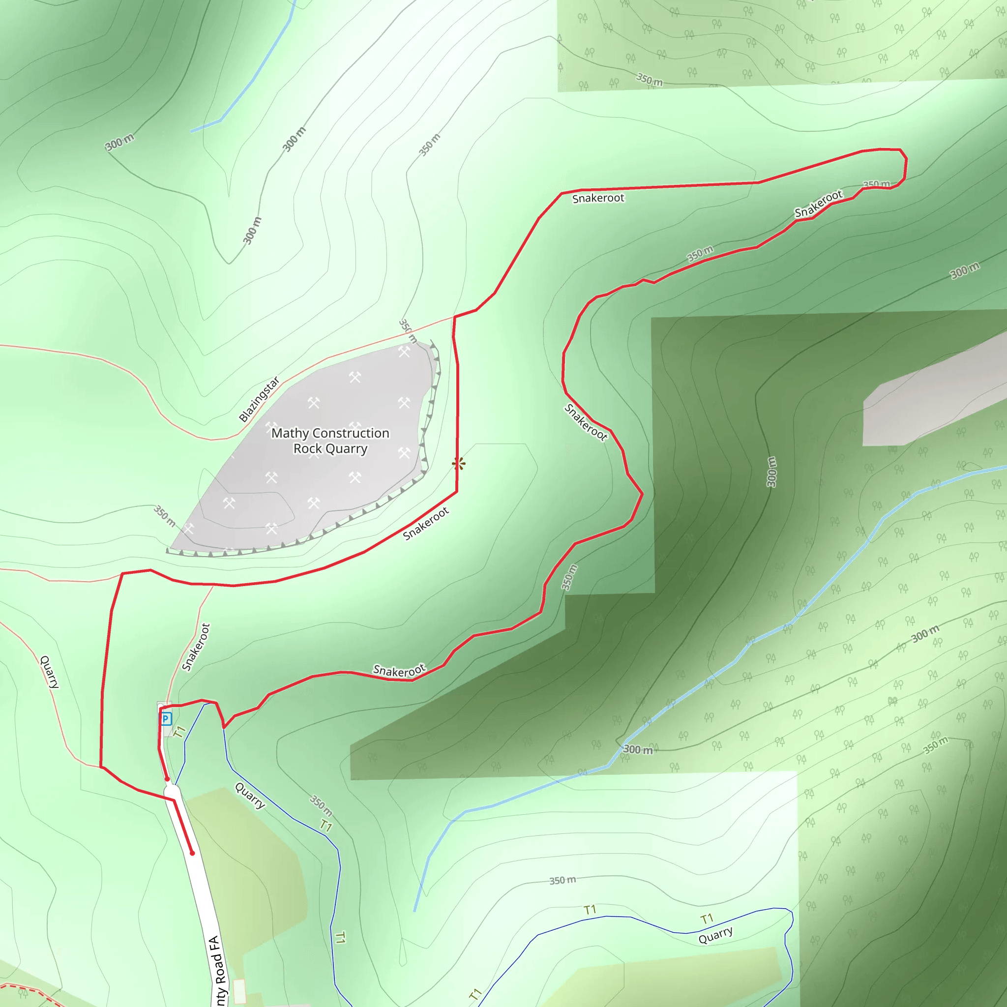 The Rim and Sidwinder Loop mobile static map