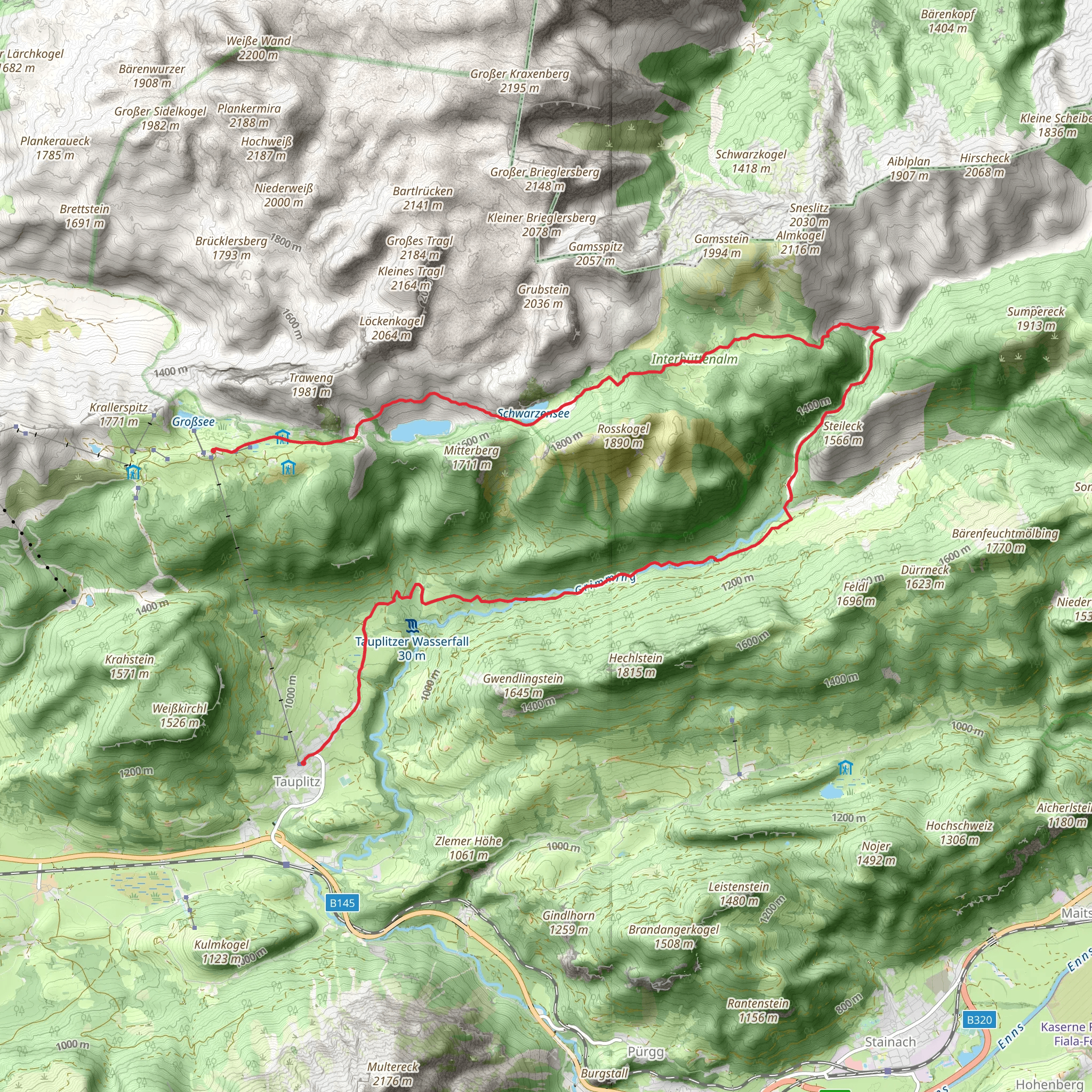 Tauplitzalm - Gnanitzalm mobile static map