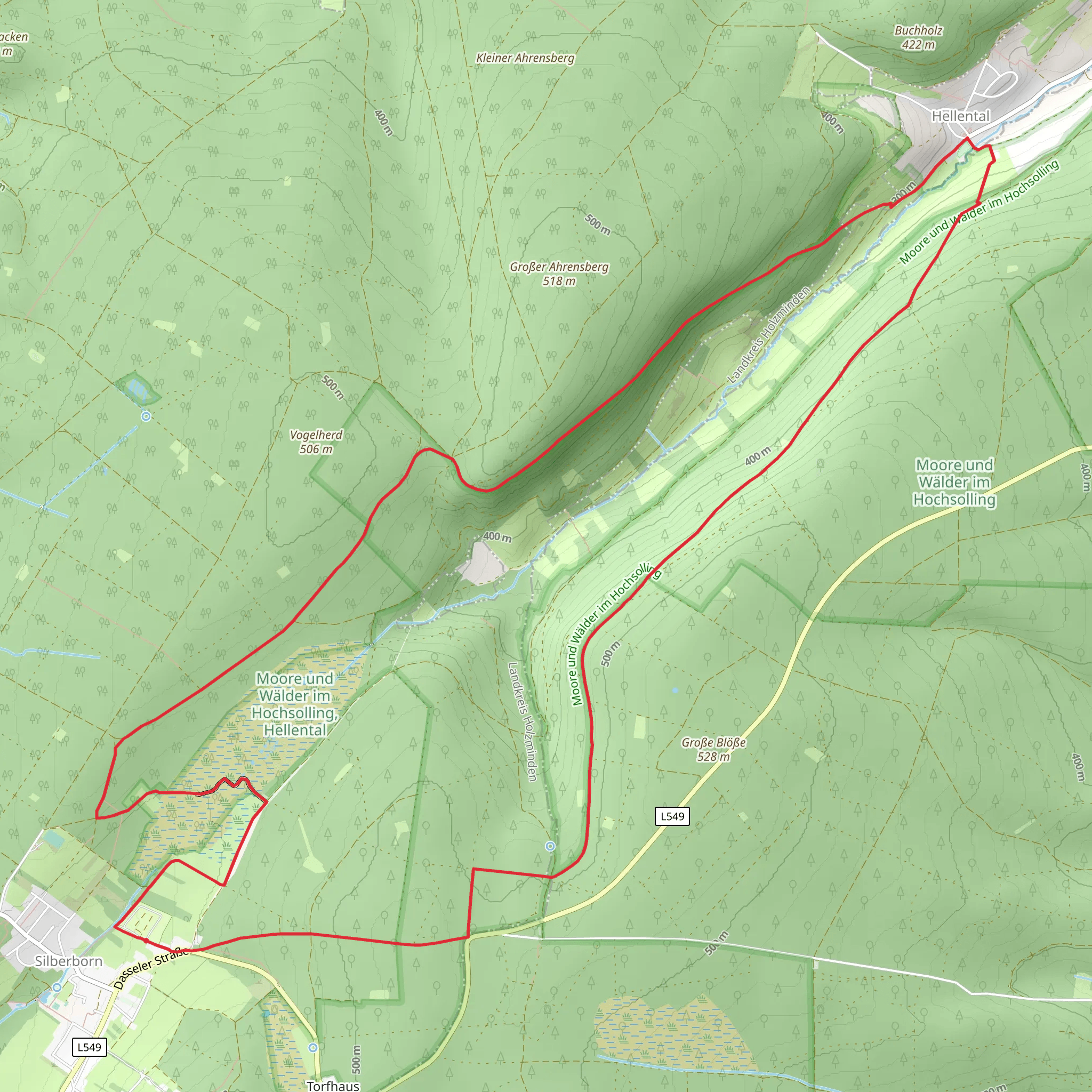 Moor und Walder im Hochsolling Loop mobile static map