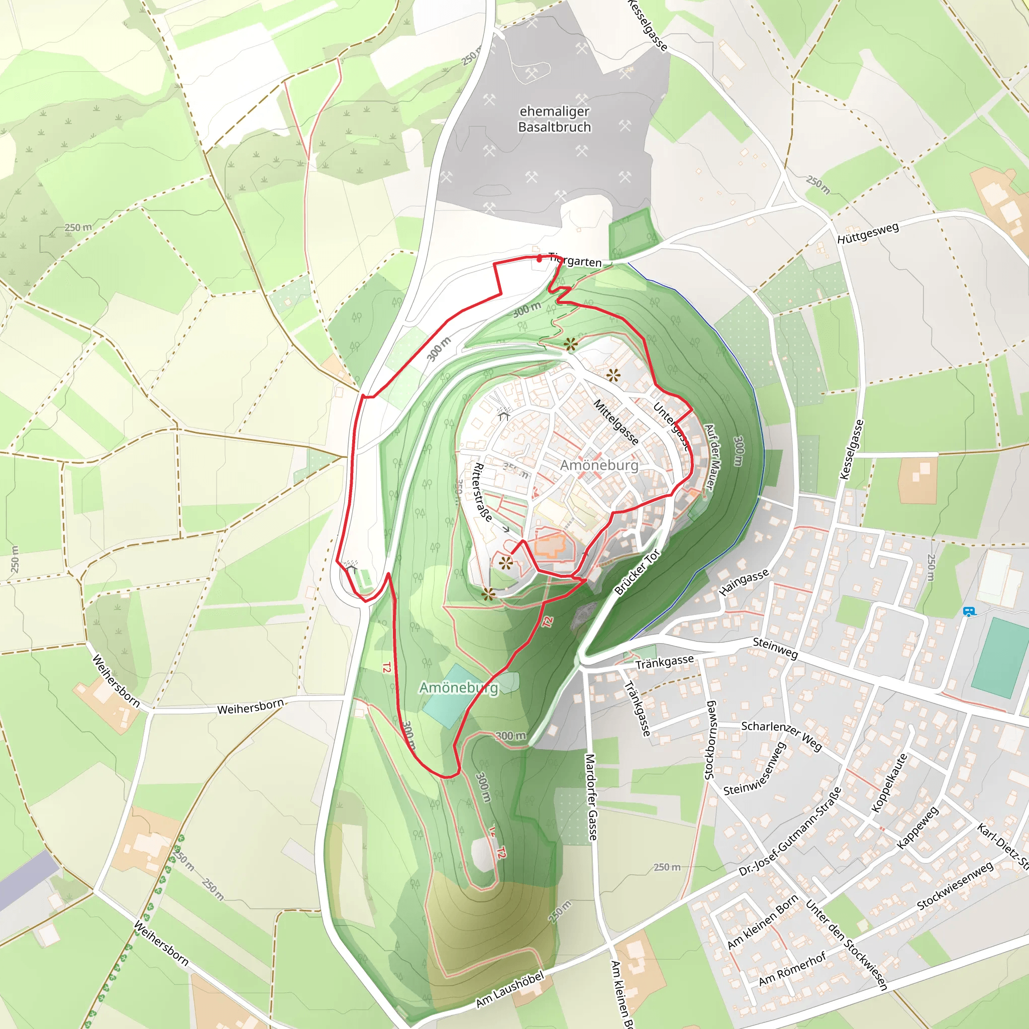 Burg Amöneburg Loop via Amanaburch Tour mobile static map