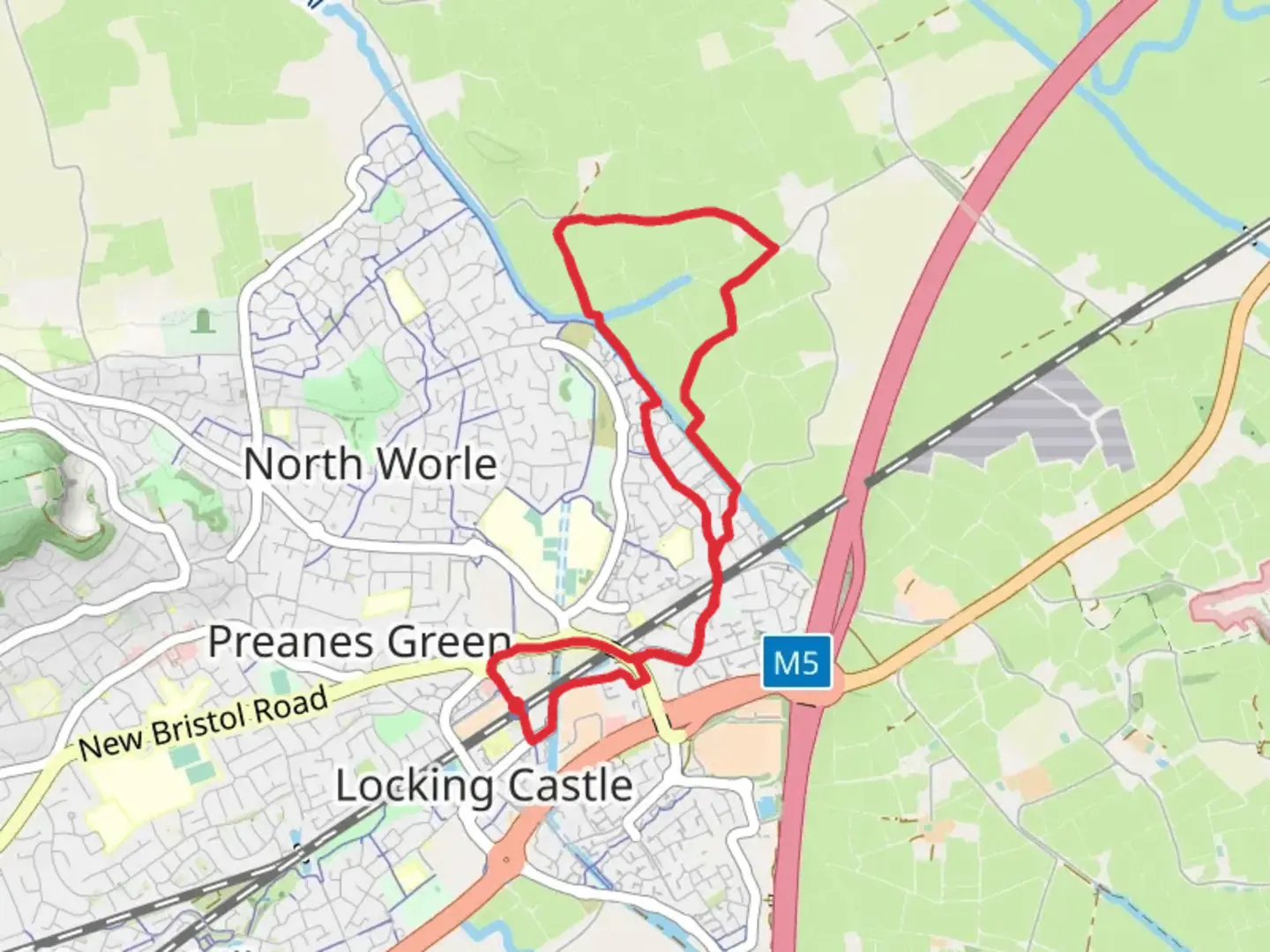 An image depicting the trail Worle to Burton Loop Walk and its surrounding area.
