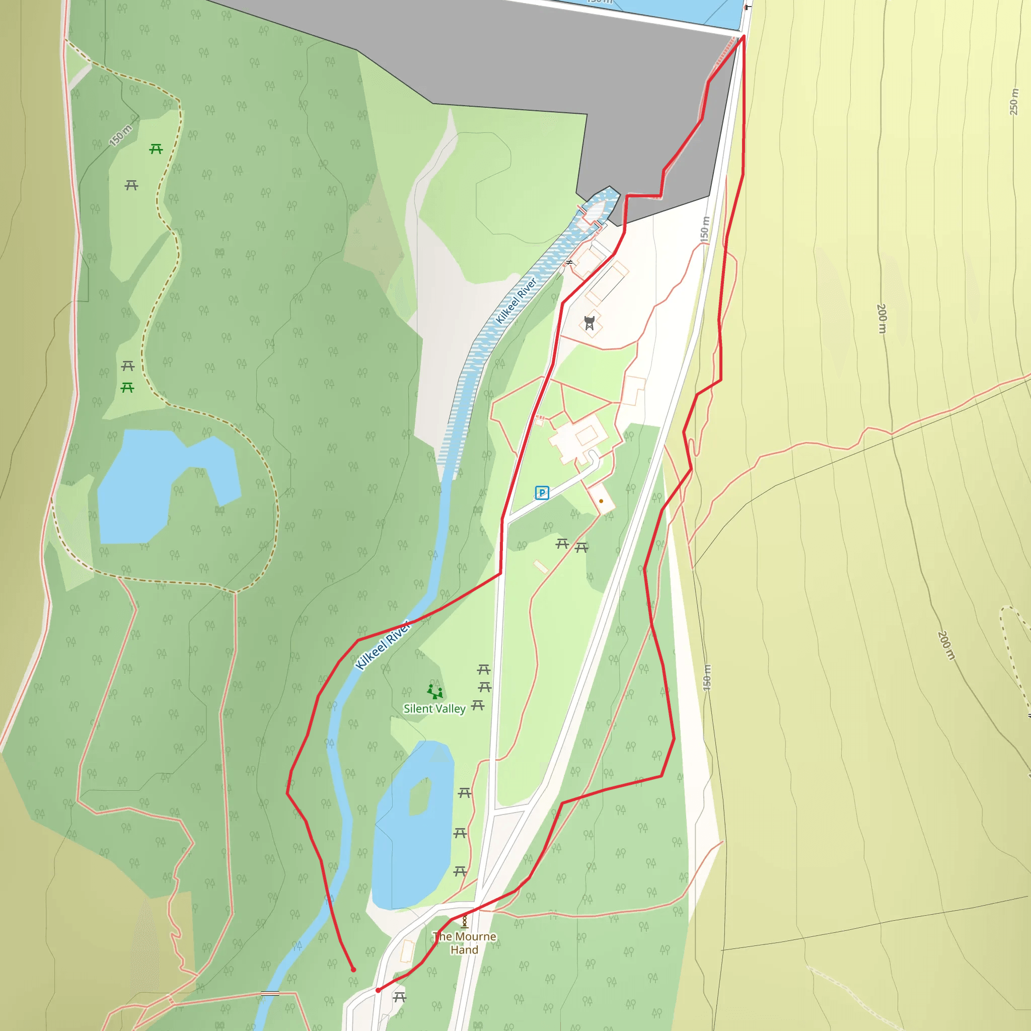 Silent Valley Reservoir Walk mobile static map