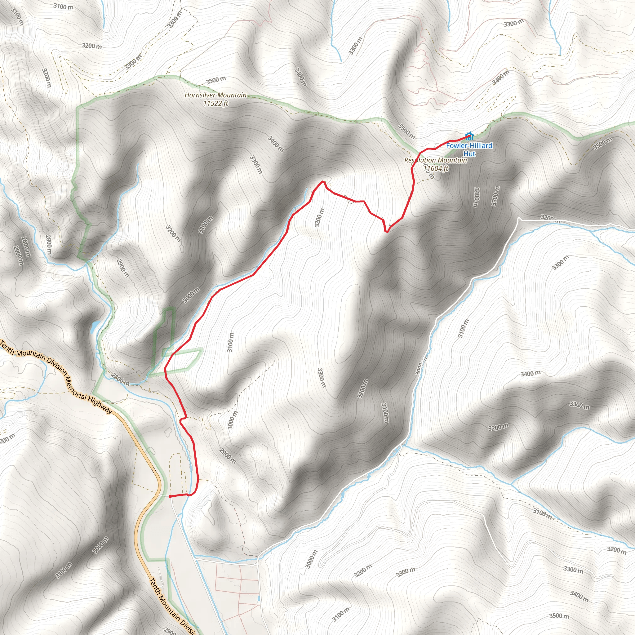 Resolution Mountain mobile static map