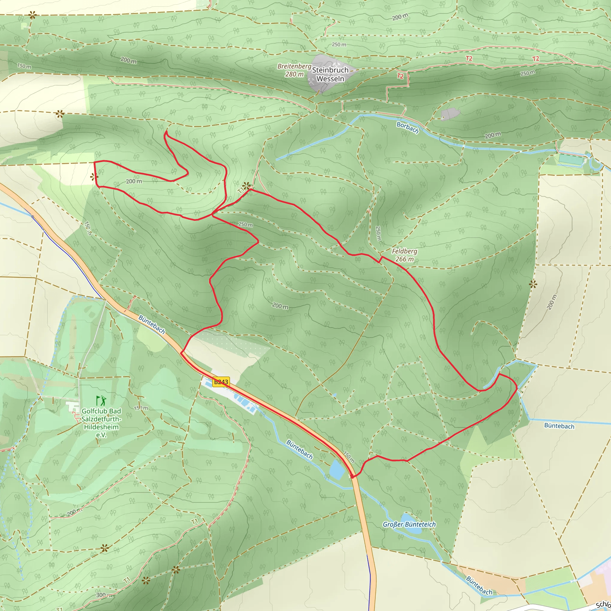 Turmberg and Baumbergblick Loop mobile static map