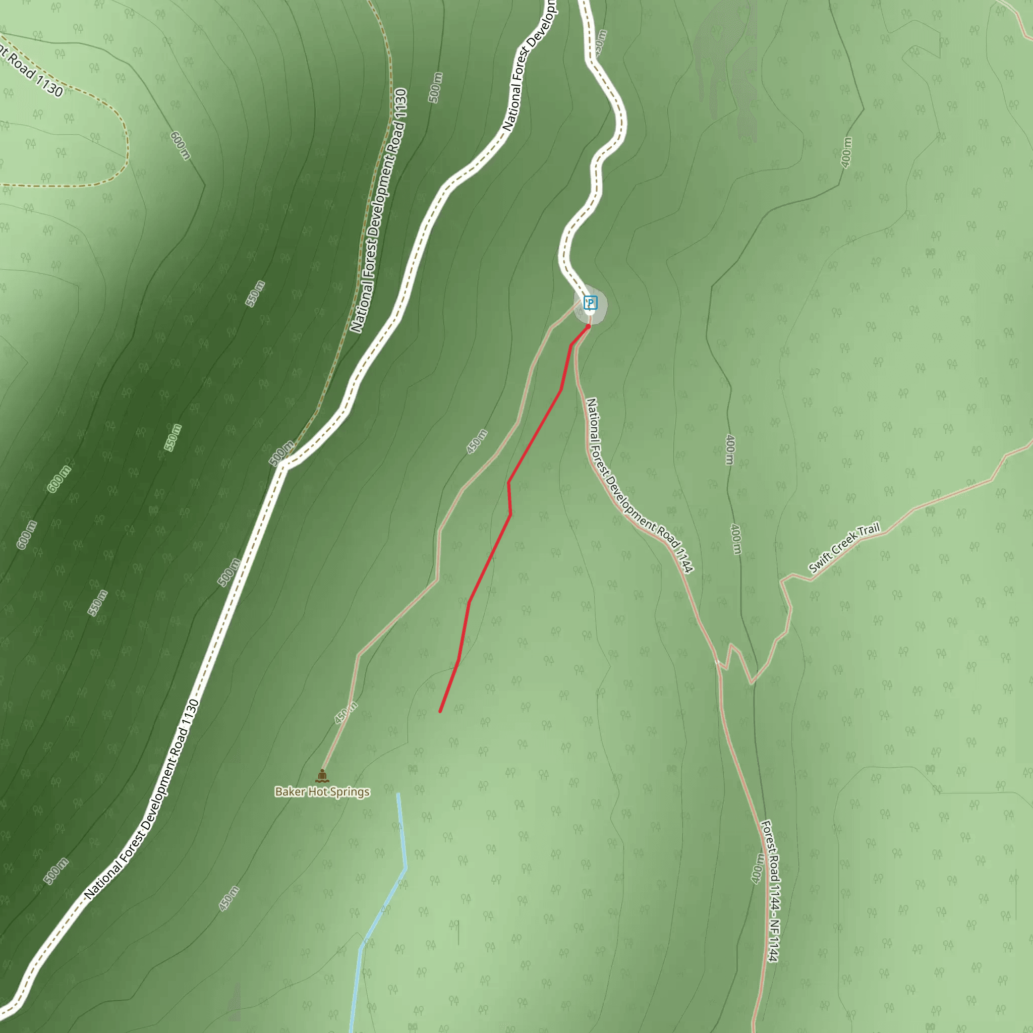 Swift Creek Trail mobile static map