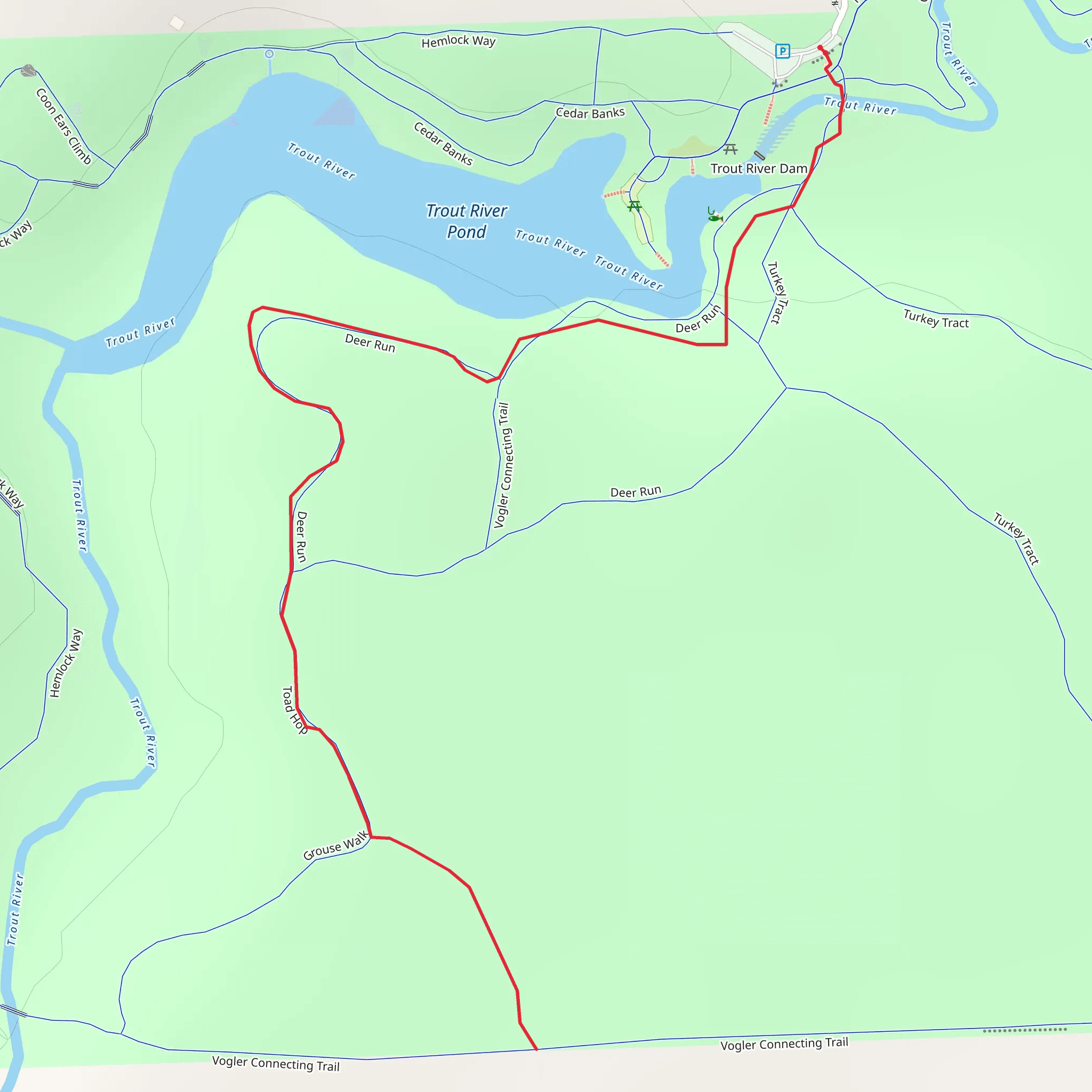 Herman Vogler Conservation Area Trail mobile static map