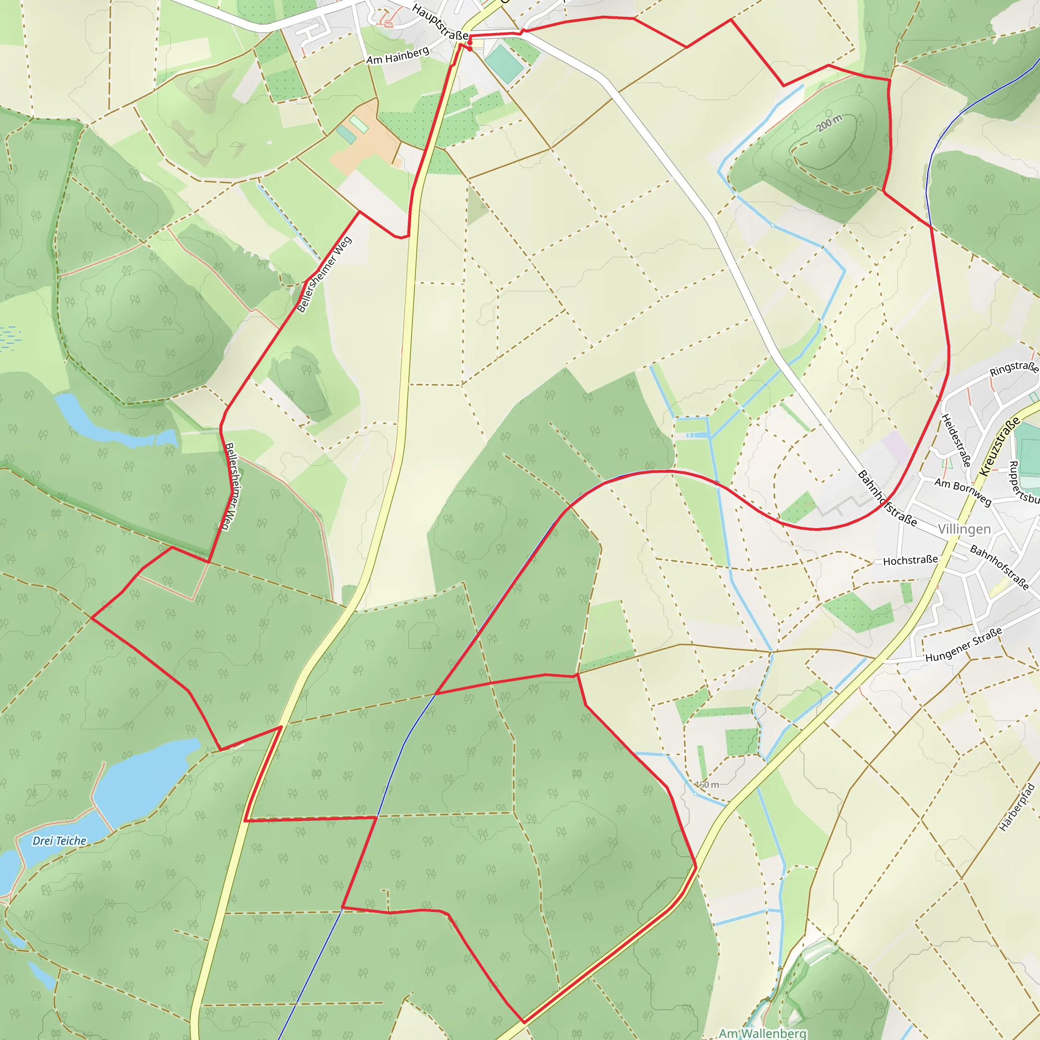 Nonnenroth and Hohes Roth Loop mobile static map