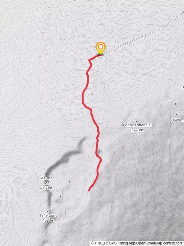 Mount Loa Summit Cabin via Mauna Loa Summit Trail