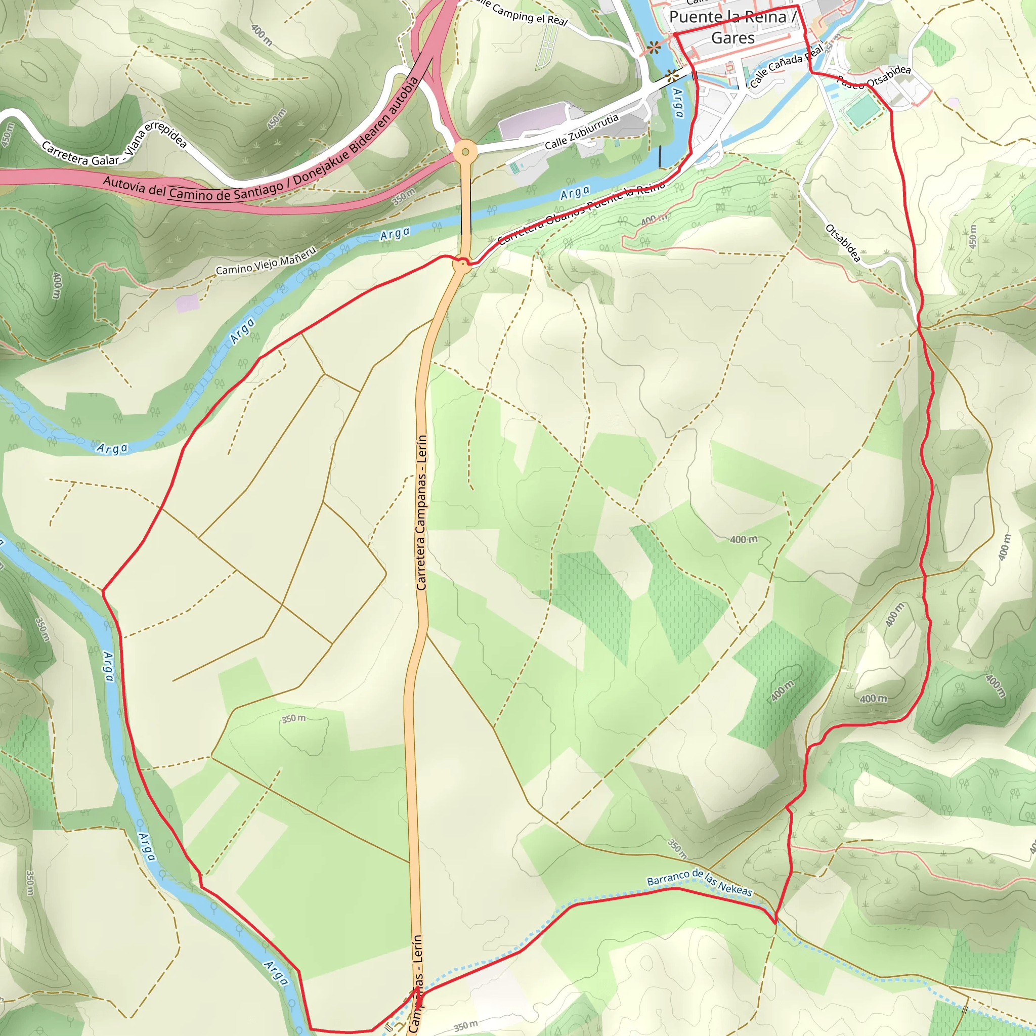 Arga-Nekeas-Canada Real-Errege Abelbidea PR NA 205 mobile static map