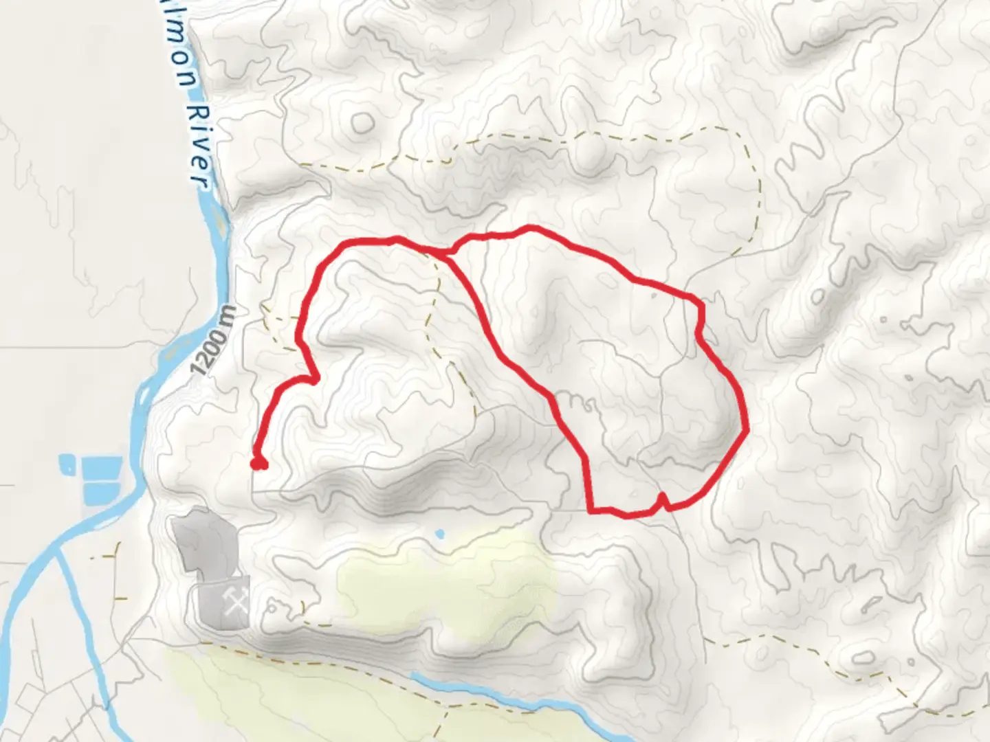 An image depicting the trail Miles Drive Loop - East and its surrounding area.