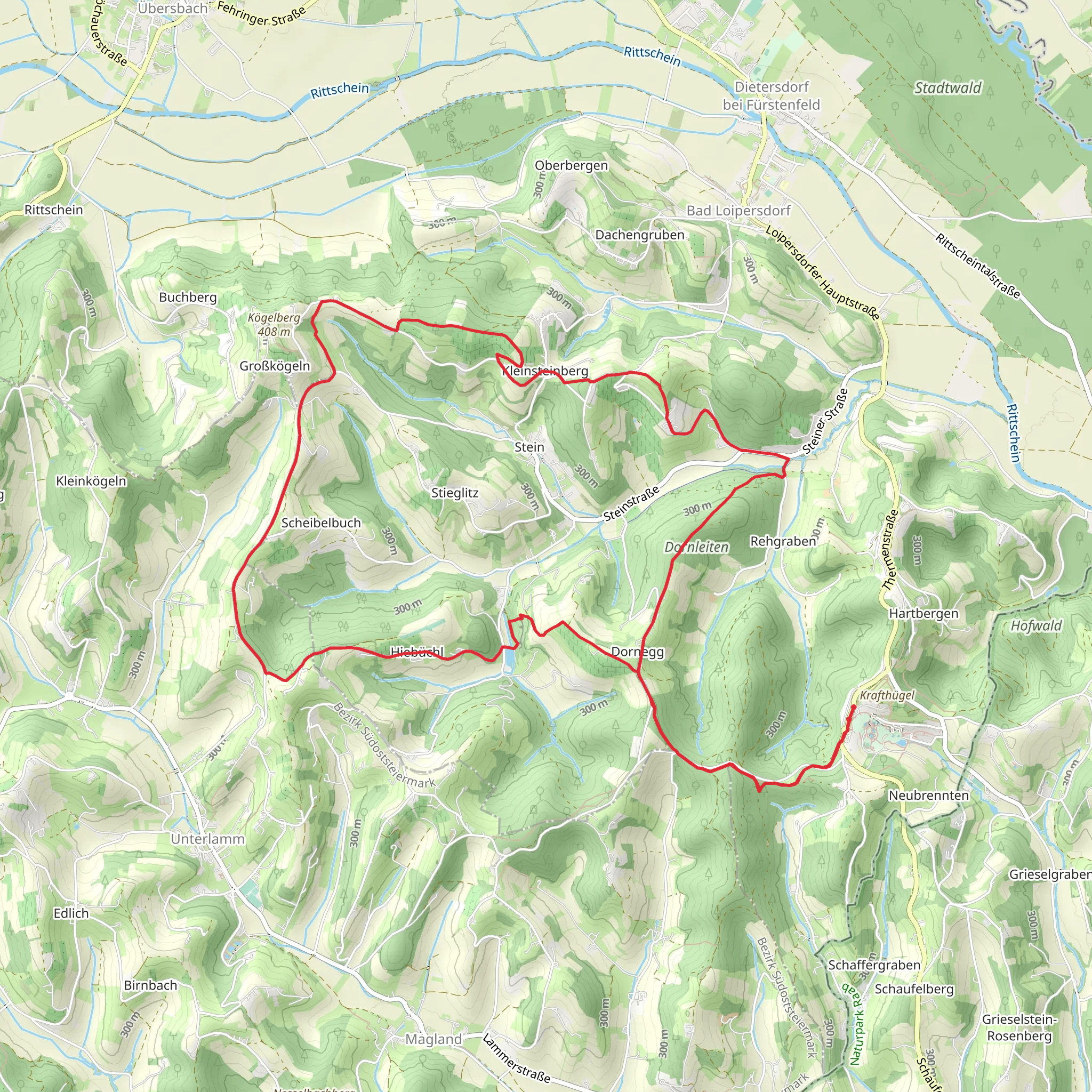 Wanderweg Rund um Stein mobile static map