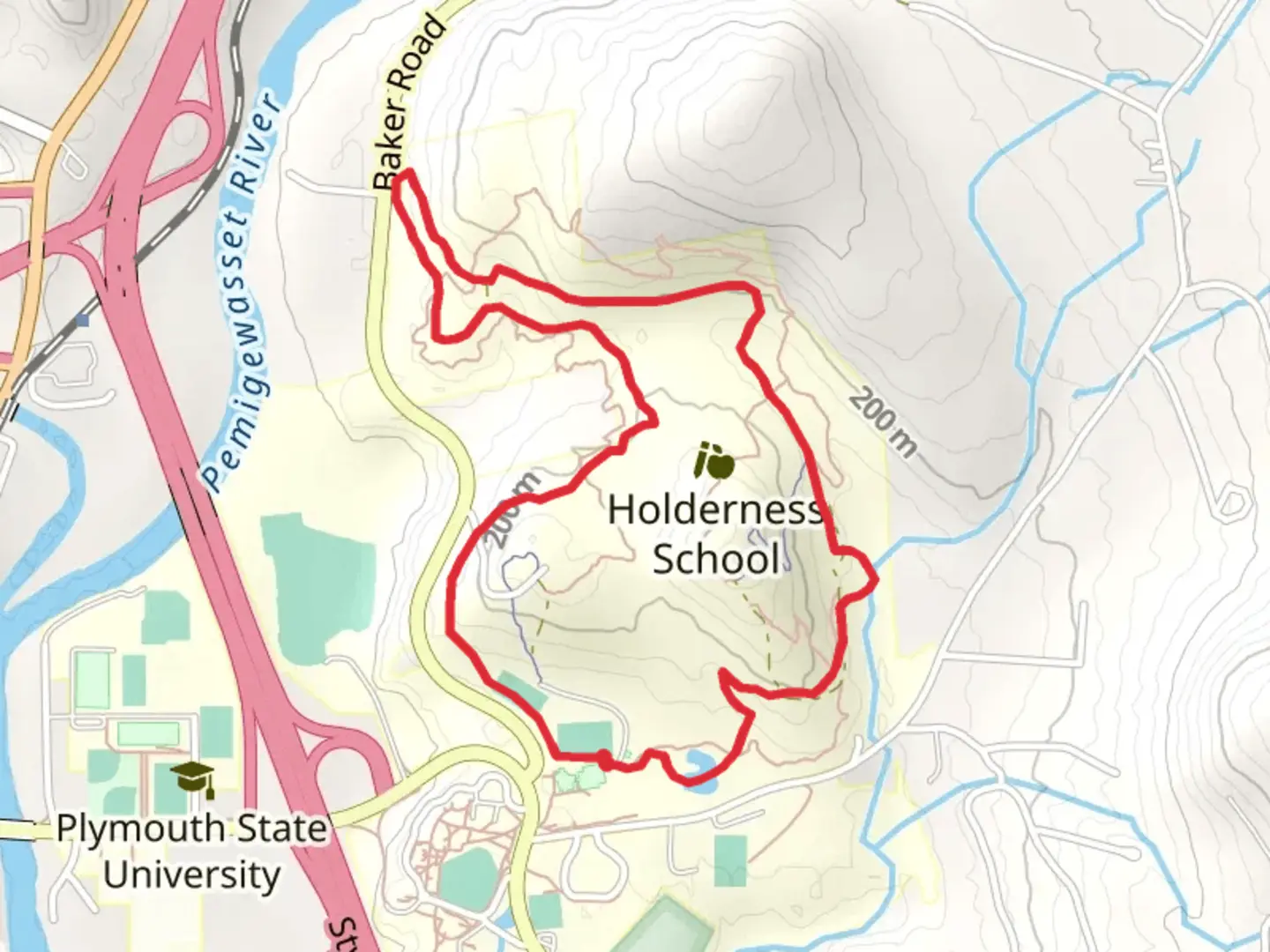 An image depicting the trail Robert T Low Athletic Field Area Loop Trail and its surrounding area.