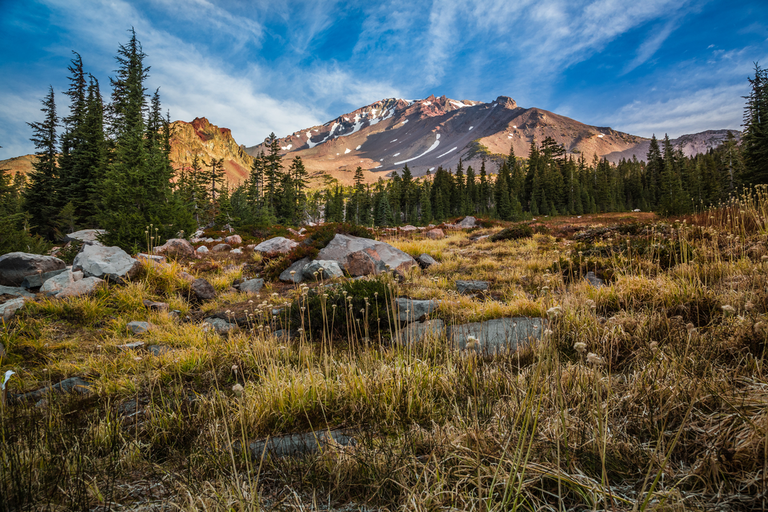 An image depicting the trail Panther Meadows Trail and its surrounding area.