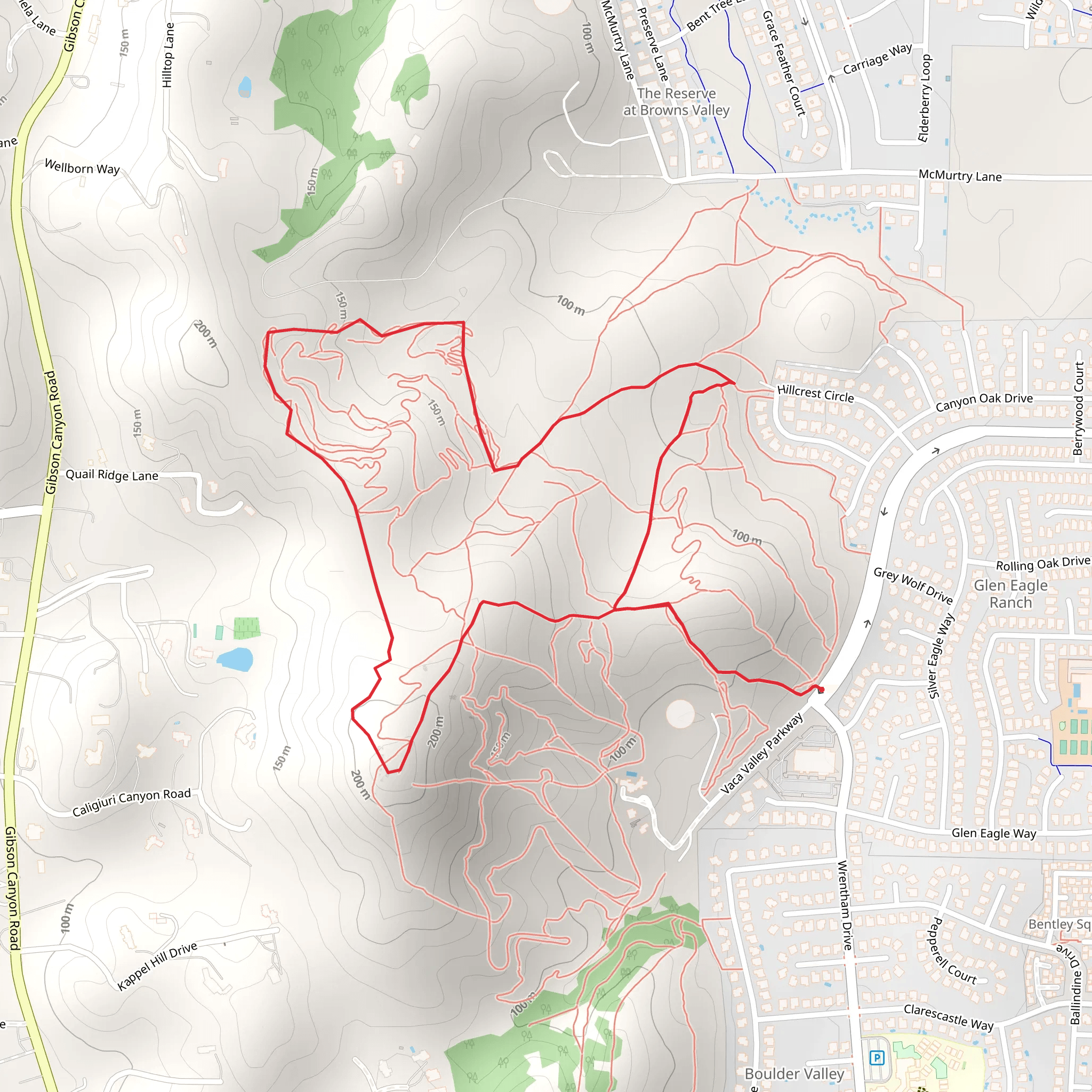 Vaca Valley Parkway Loop - West mobile static map
