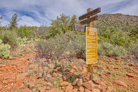 An image depicting the trail Hot Loop A Trail and its surrounding area.