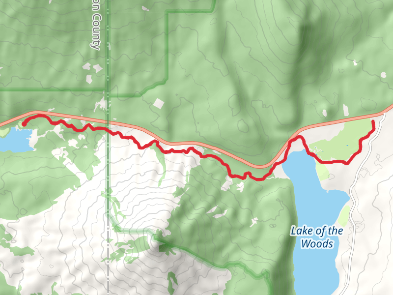 High Lakes Trail - Fish Lake mobile static map