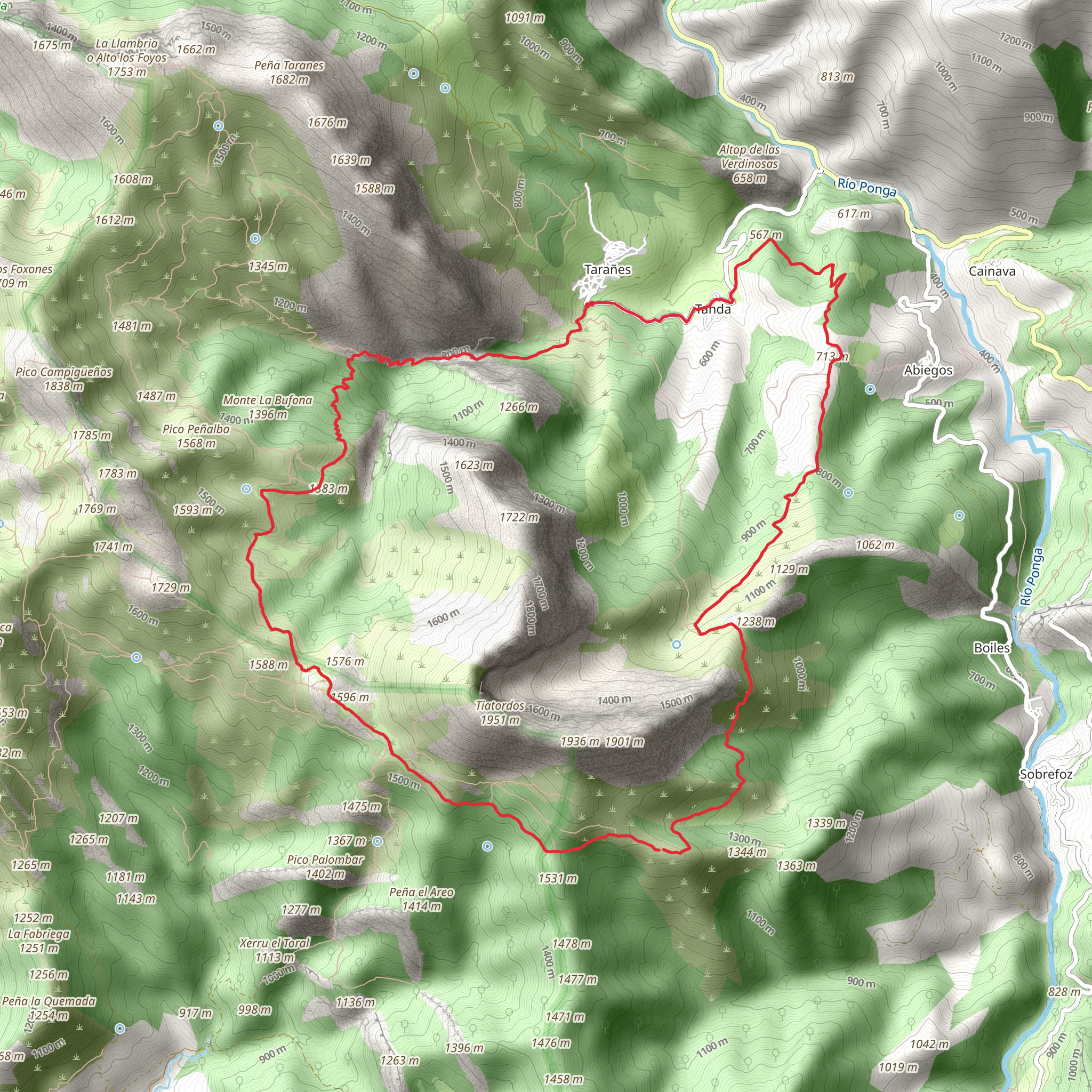 Foz de la Escalada - Tiatordos mobile static map