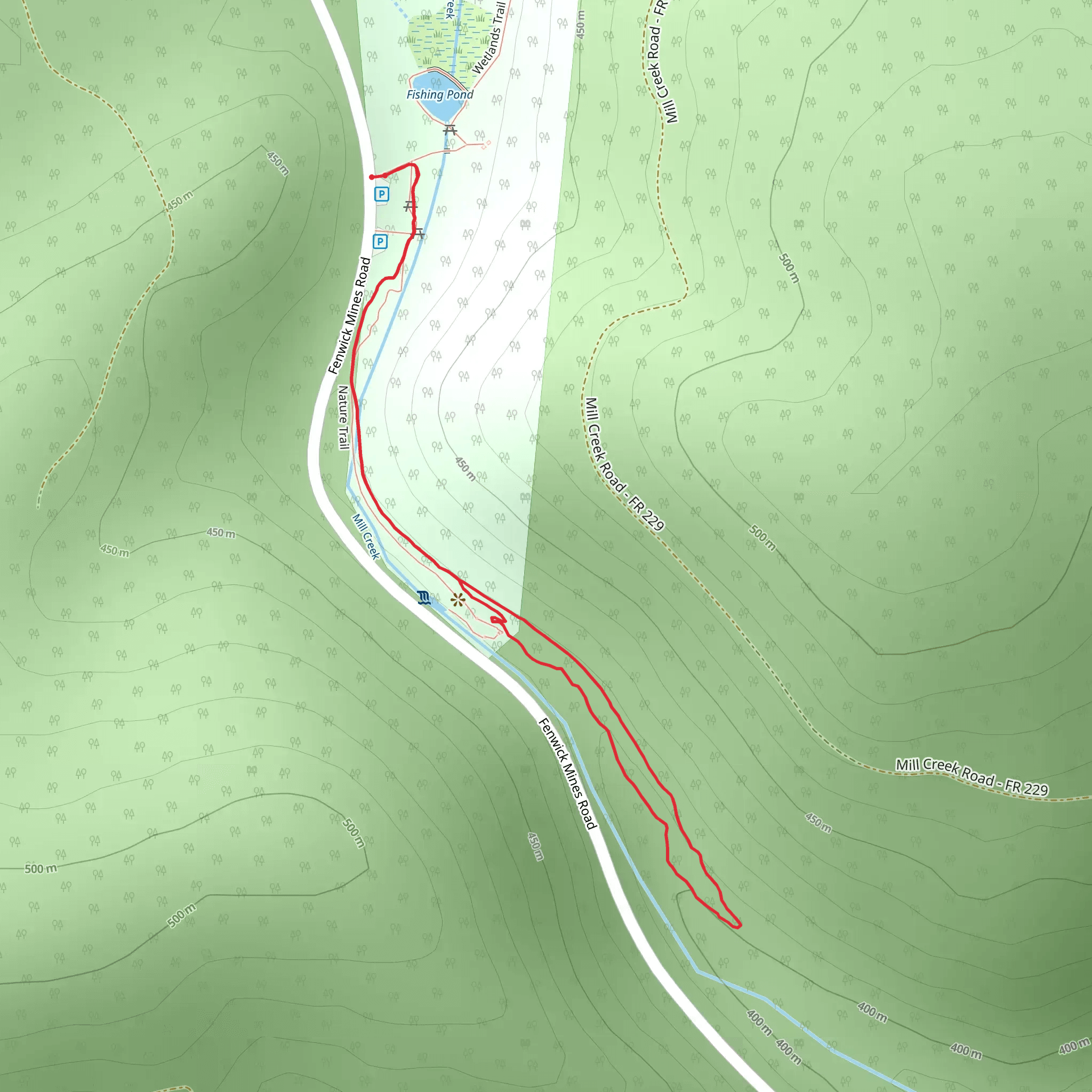 Fenwick Nature Trail mobile static map