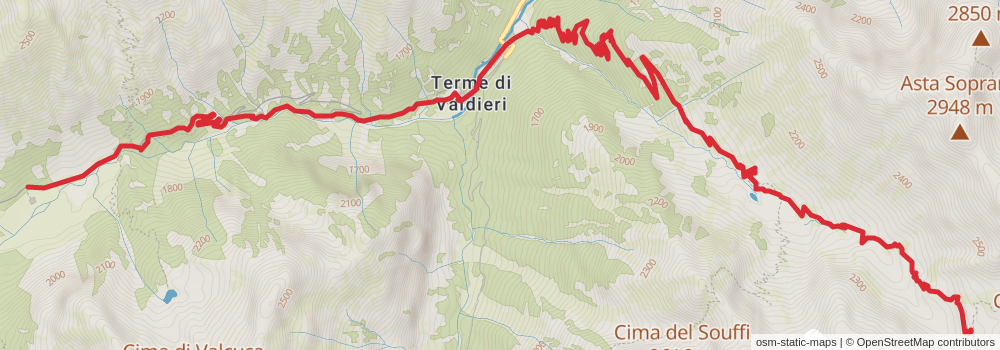 Sentiero Italia - Alps Section stage 173 Map