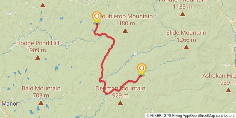 Finger Lakes Trail stage 52 Map