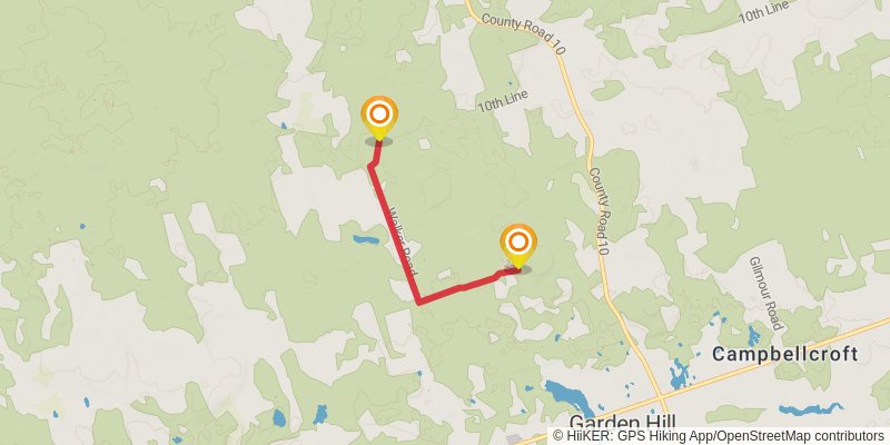Oak Ridges Trail alt 1 Map