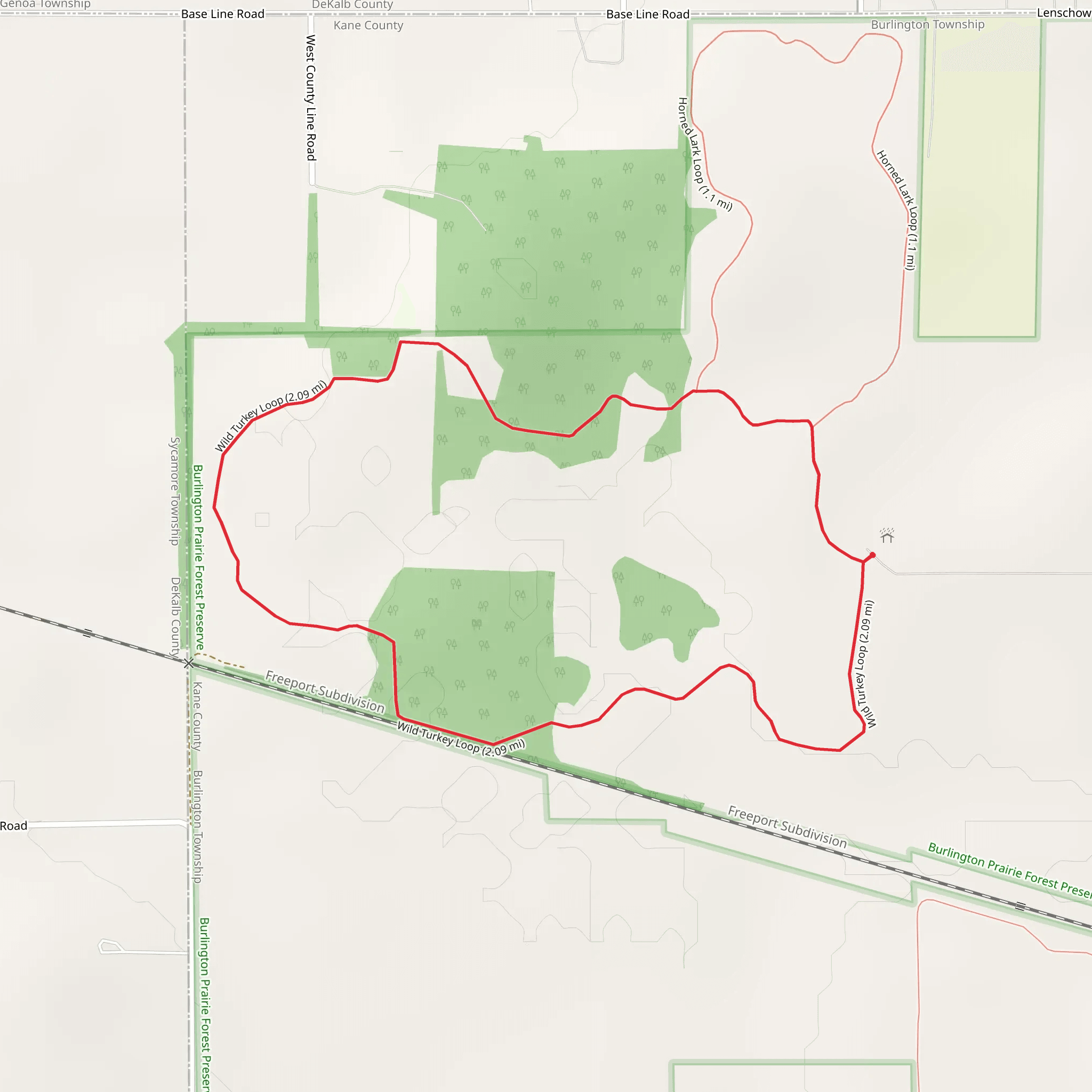 Wild Turkey Loop mobile static map