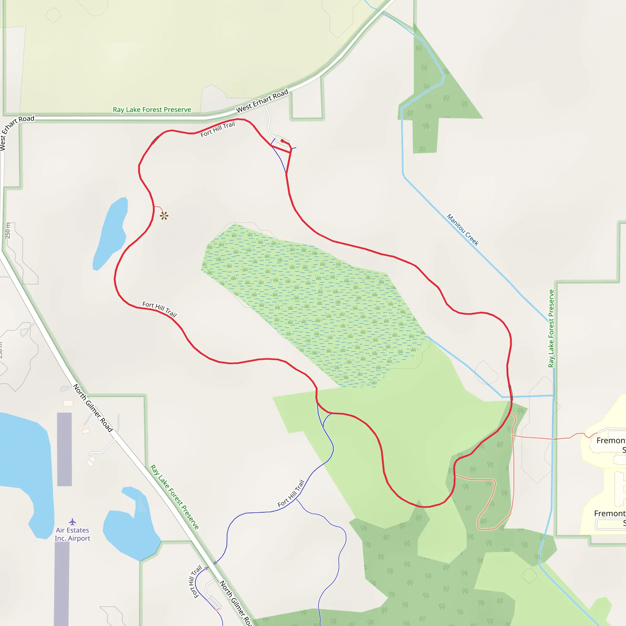 Rays Lake Loop mobile static map
