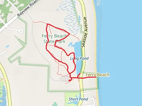 Long Pond from Ferry Beach Park Road