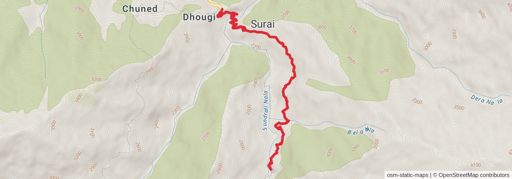 Jalsu Pass Trek stage 4 Map