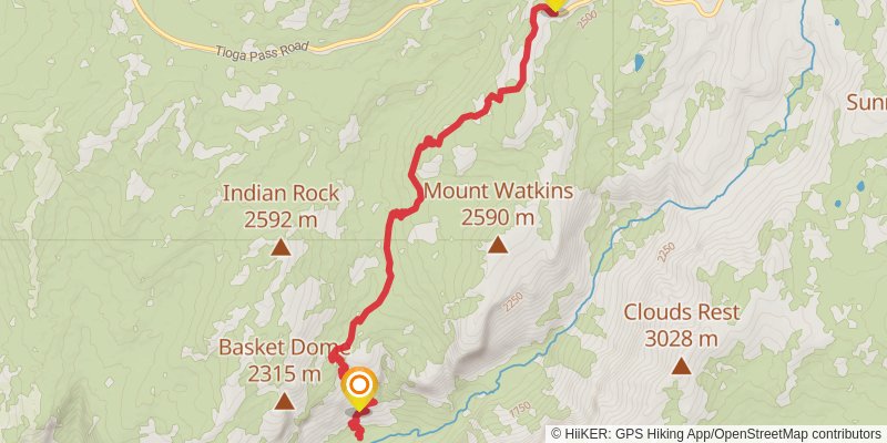 The Snow Creek Trail stage 2 Map