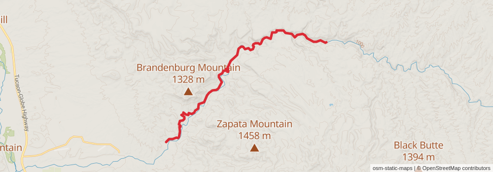 Grand Enchantment Trail stage 13 Map