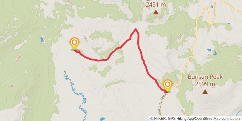 Fawn Pass Trail stage 2 Map
