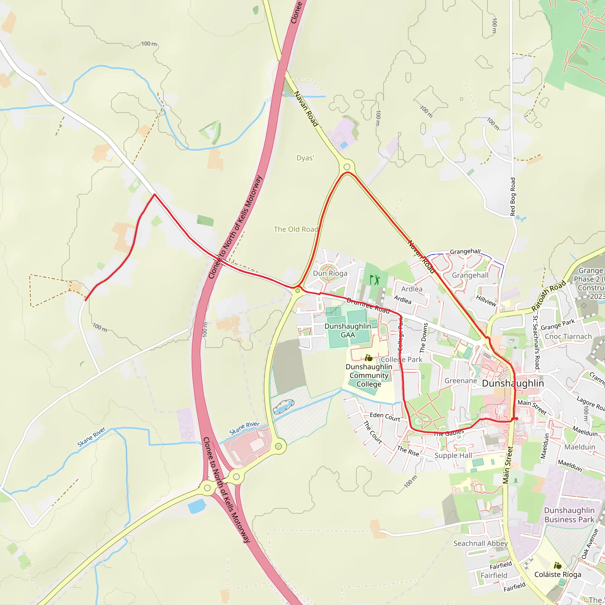 Dunshaughlin Loop mobile static map
