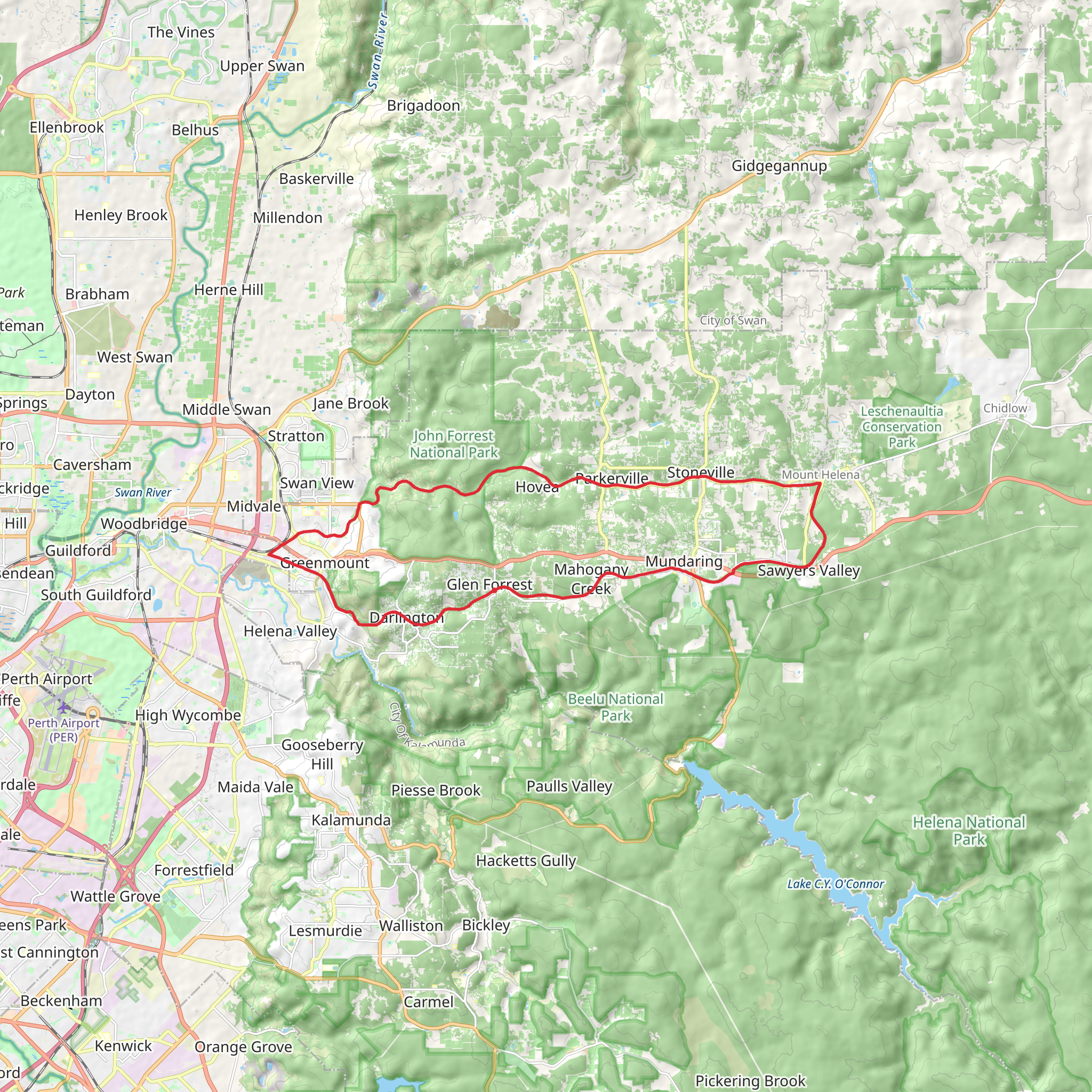 Railway Reserve Heritage Trail mobile static map