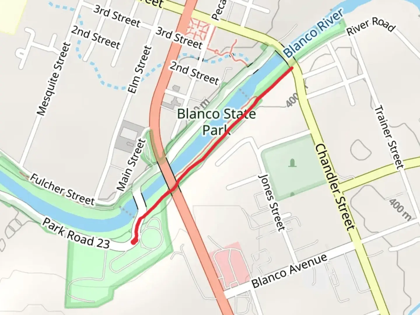 An image depicting the trail Caswell Nature Trail and its surrounding area.