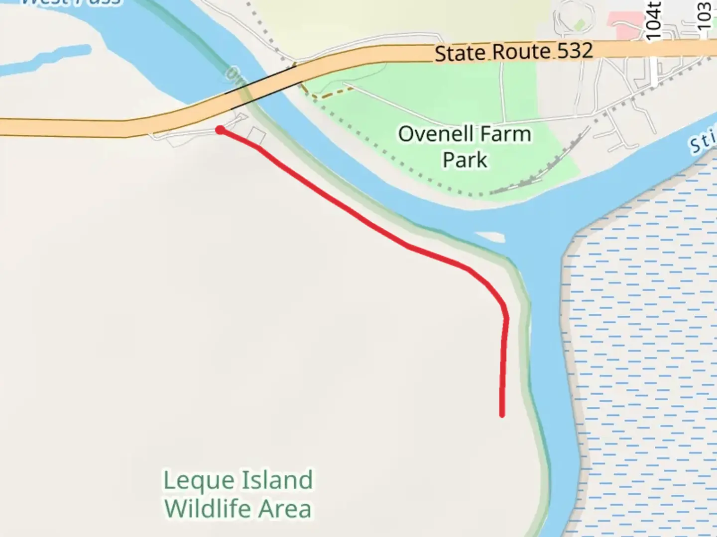 An image depicting the trail Eide Road and its surrounding area.