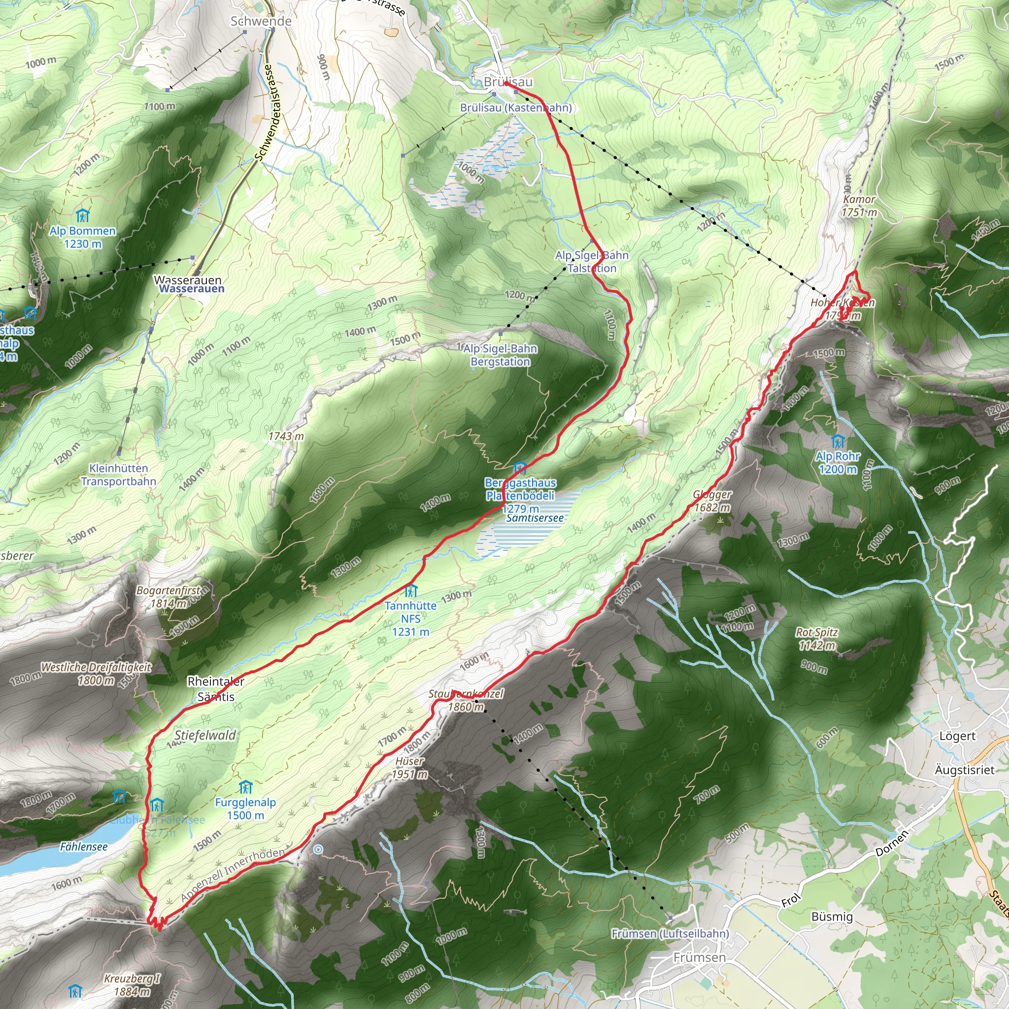 The Geological Trail mobile static map