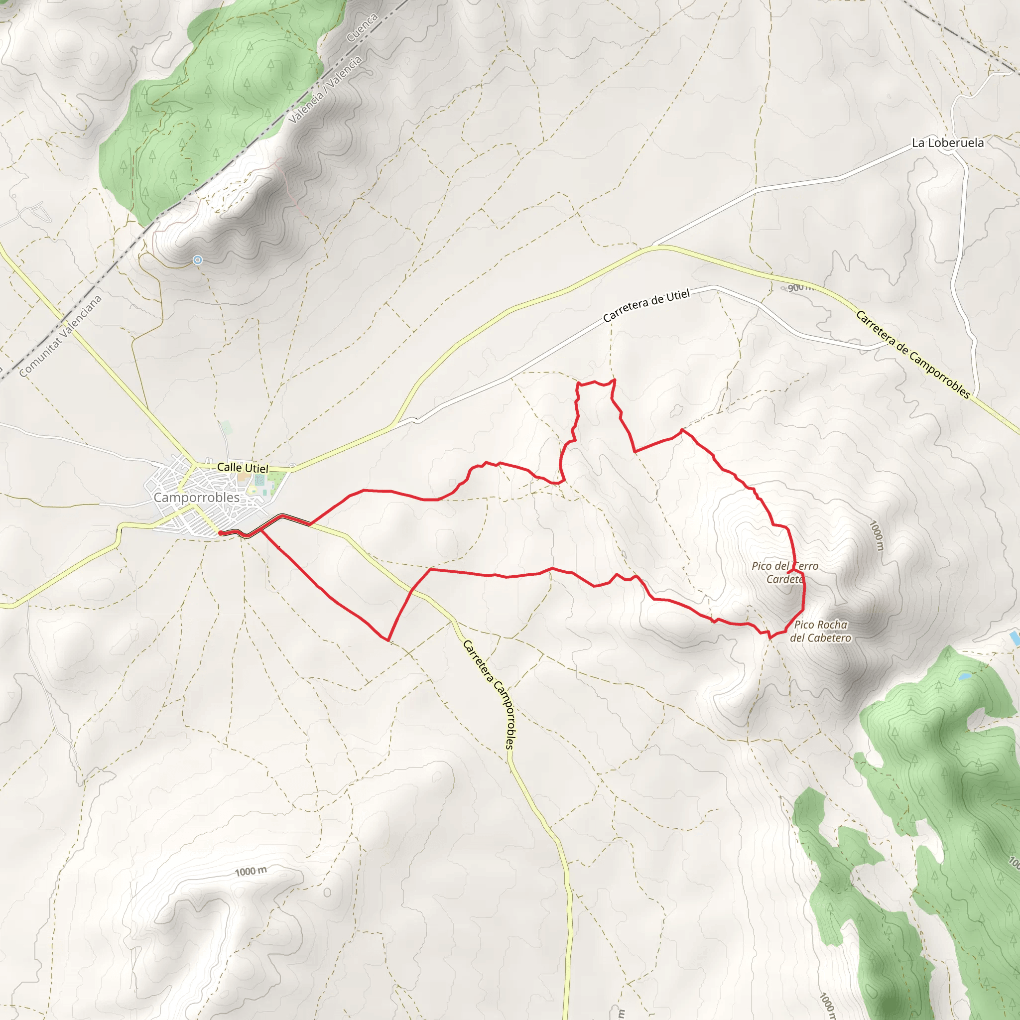 Route to Cerro Cadete PR CV 310 mobile static map