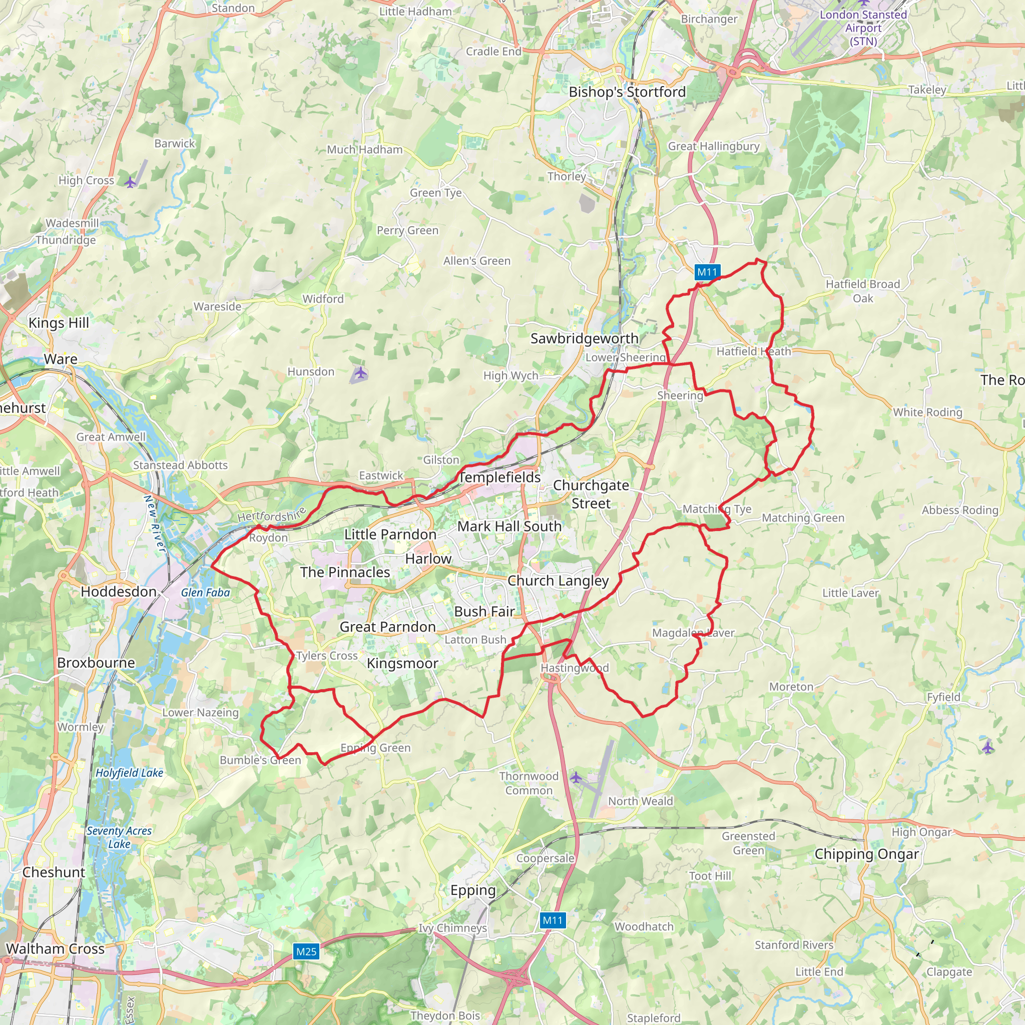 Stort Valley Way mobile static map