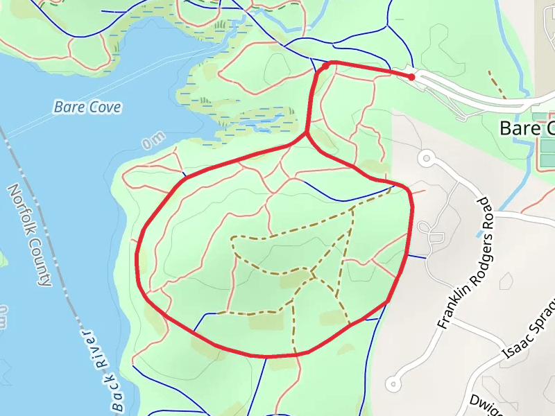 Bare Cove Park Loop via Bare Cove Path