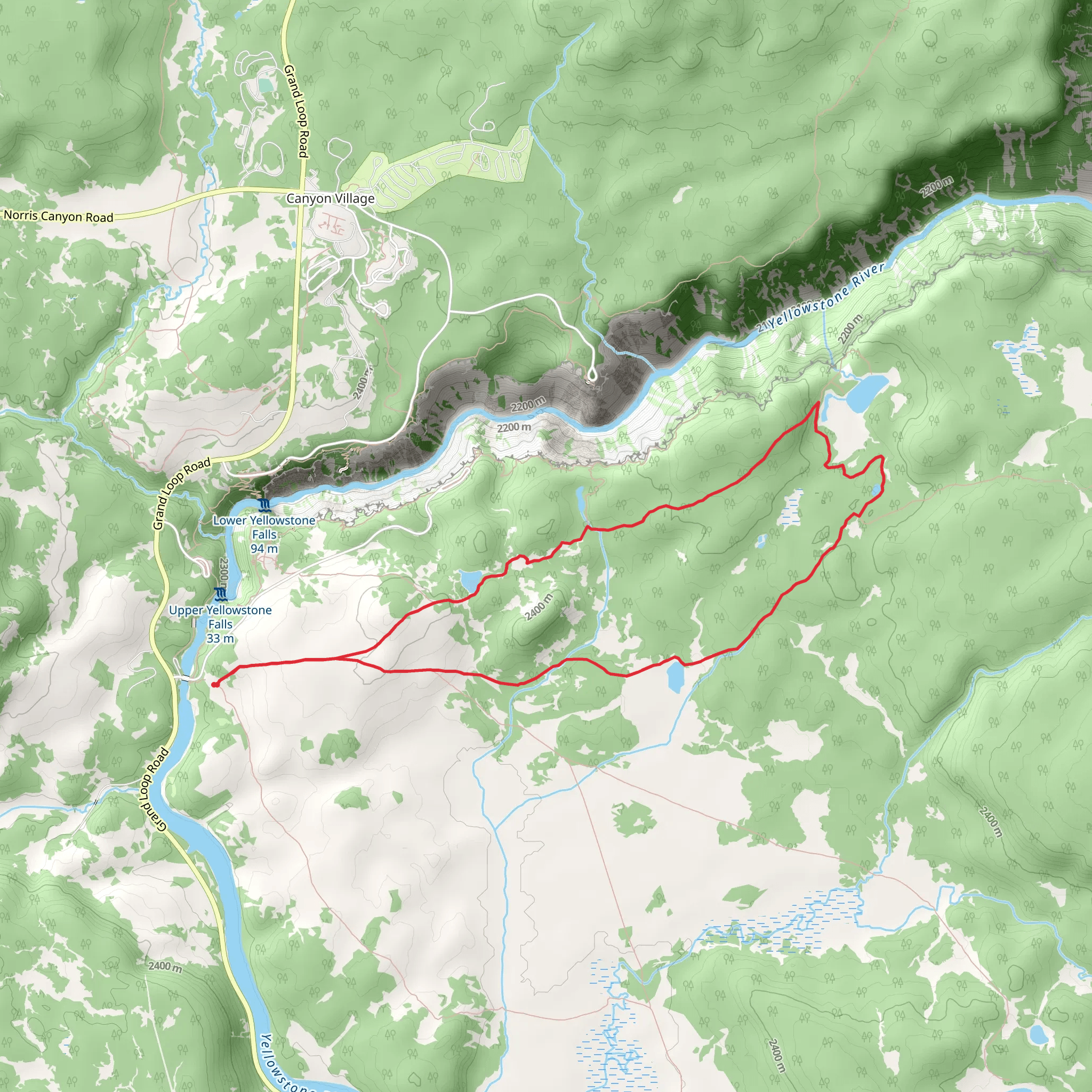 Clear Lake, Ribbon Lake and Wapiti Lake Trail mobile static map