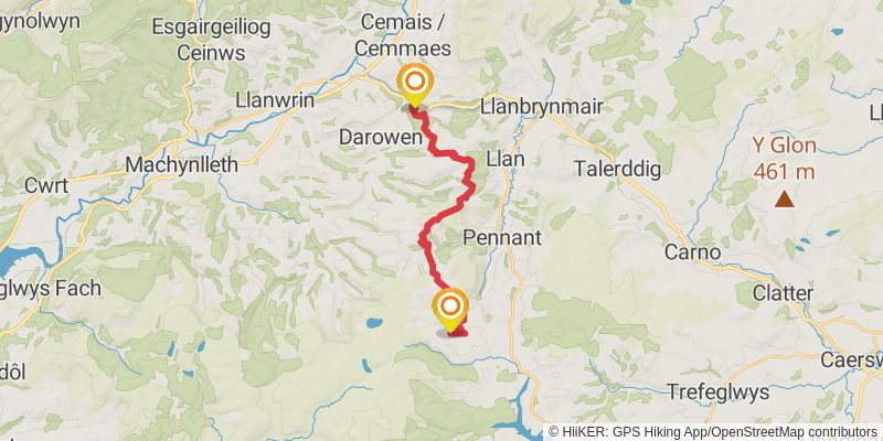 Cambrian Way stage 17 Map