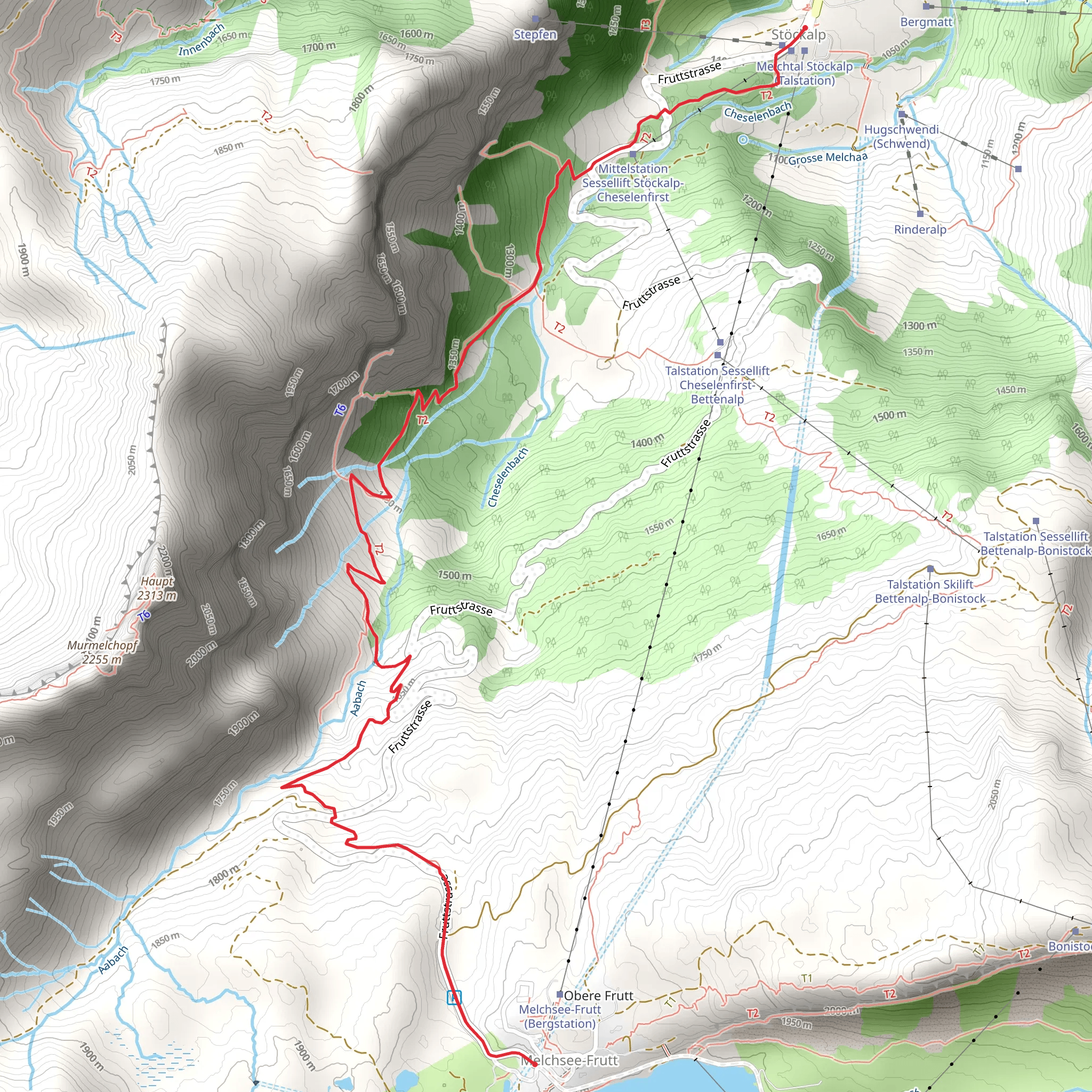 Stöckalp - Melchsee-Frutt mobile static map